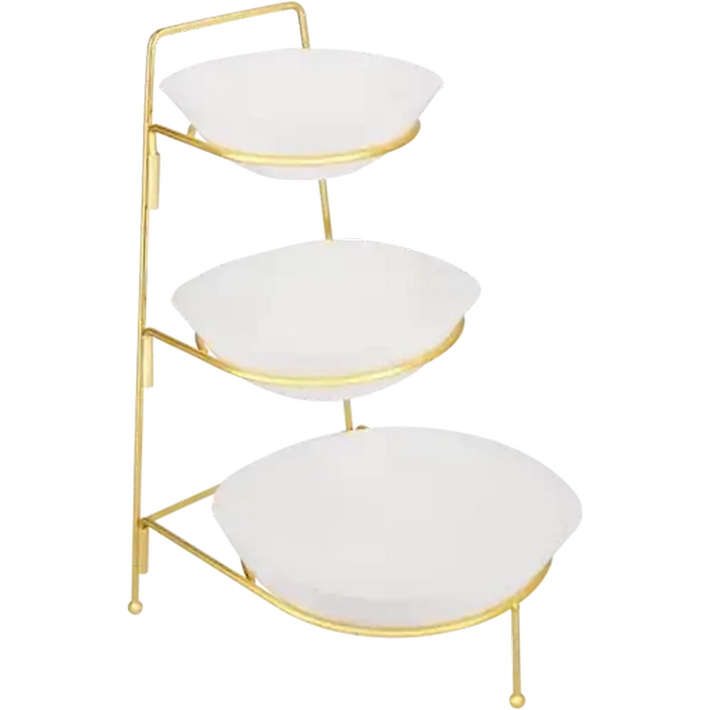 Image of Opal 3 Tier Chip & Dip Serving Bowls 3-Piece