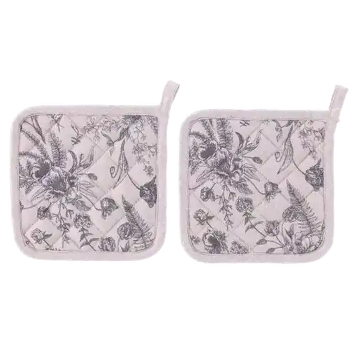 Image of Essentials Delft Grey Pot Holder 18 x 28cm (Colour May Vary)