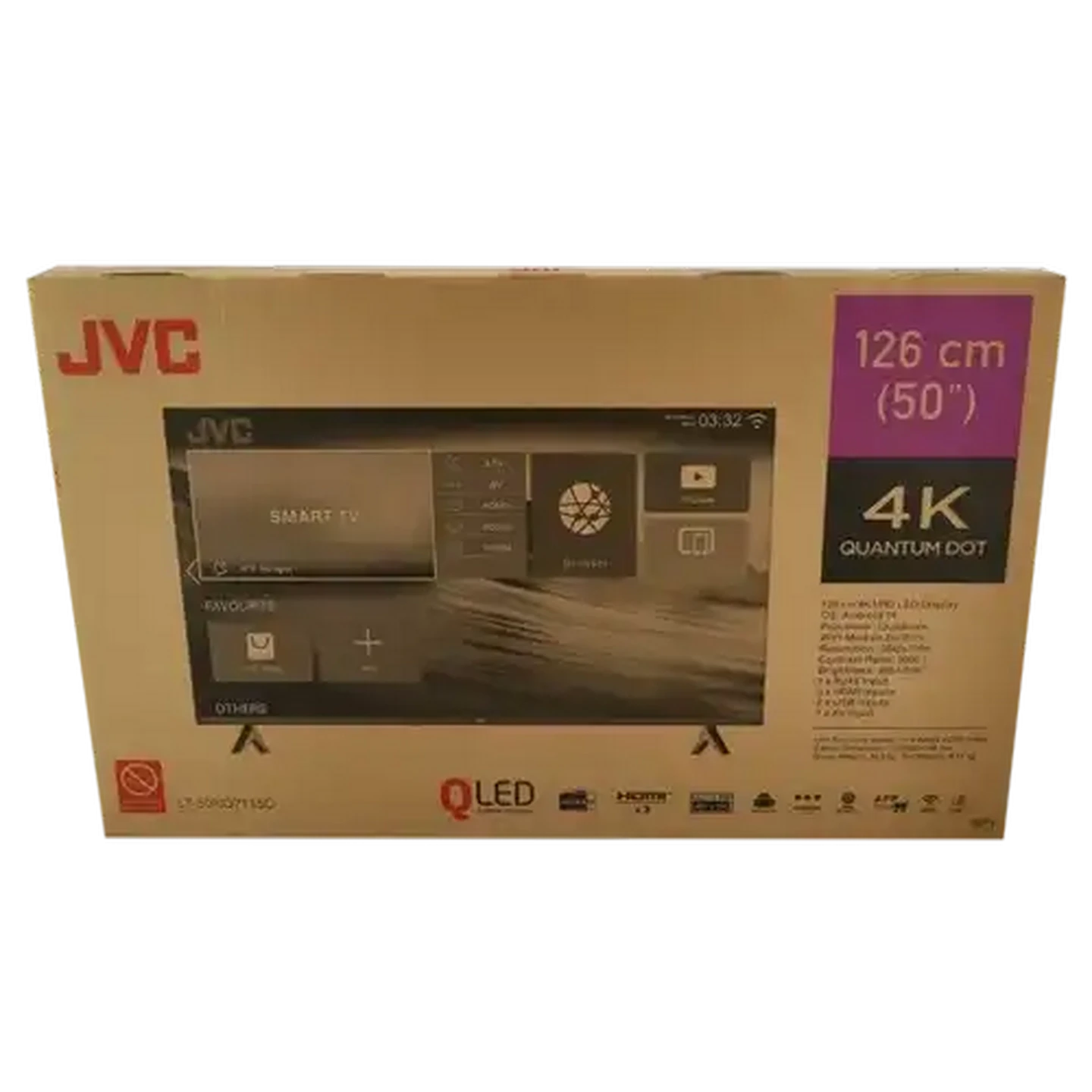 Image of JVC LT-50NQ7145B 50" QLED 4K Android Smart TV