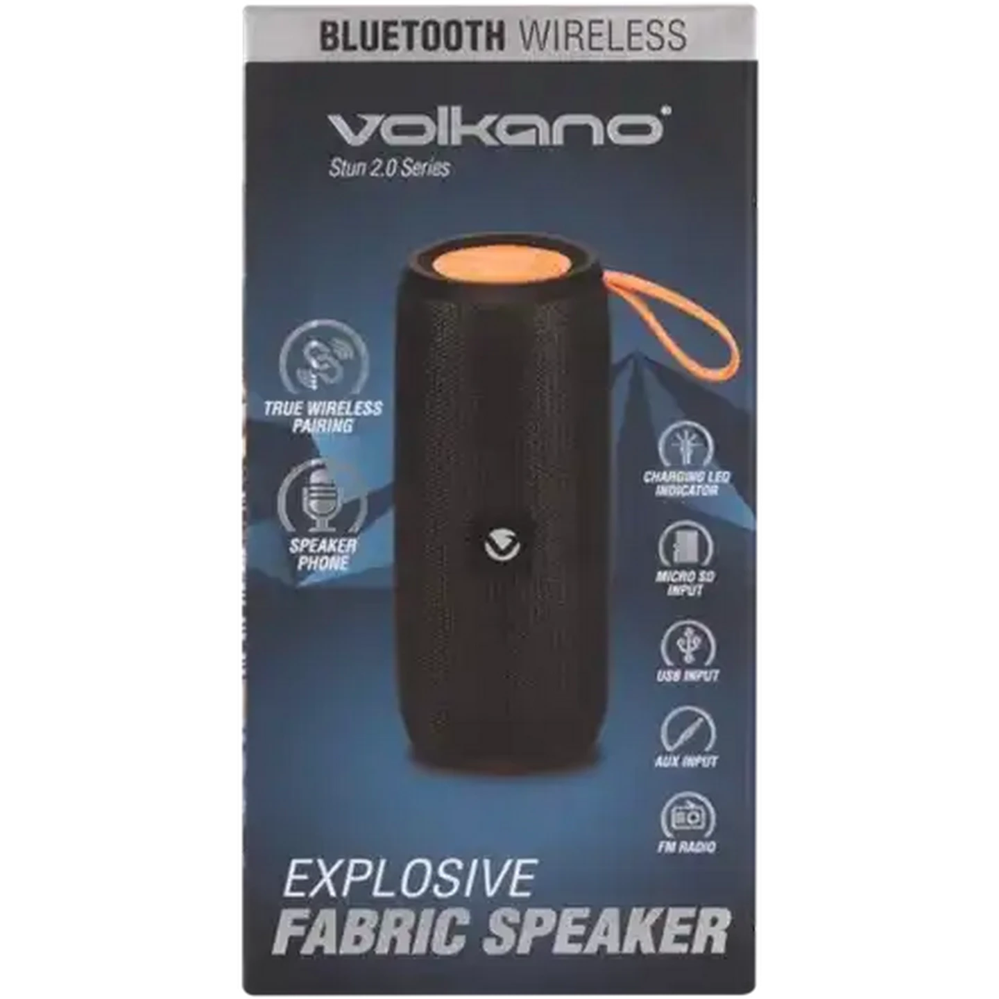 Image of Volkano Stun 2.0 Series Explosive Fabric Bluetooth Speaker
