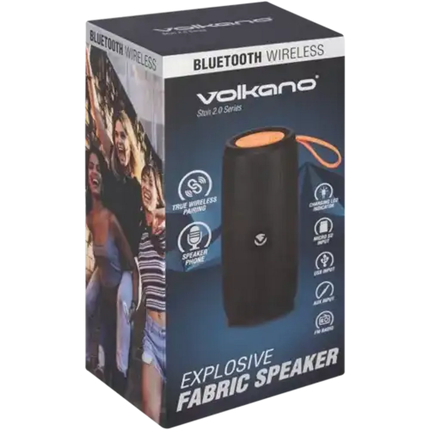 Image of Volkano Stun 2.0 Series Explosive Fabric Bluetooth Speaker