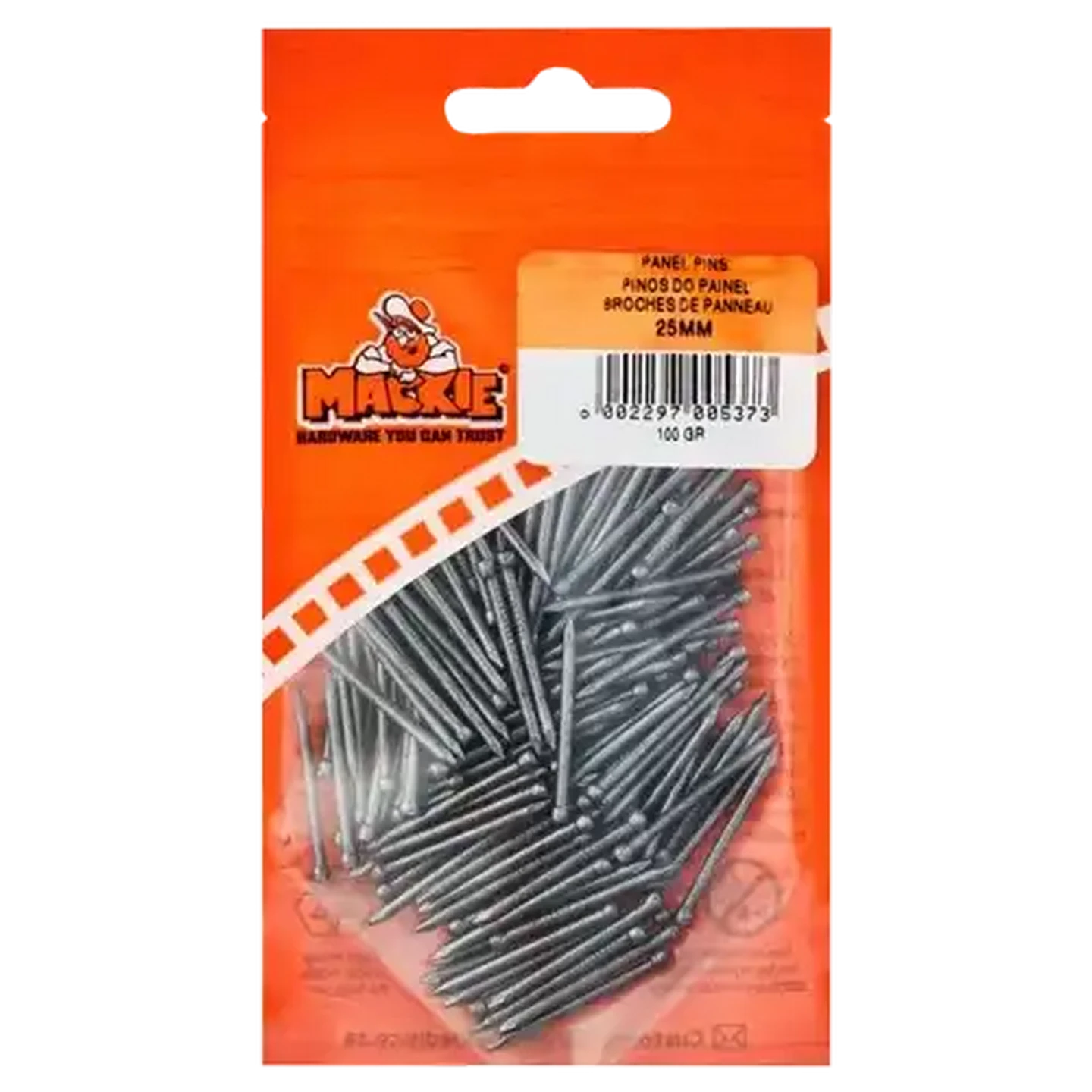 Image of Mackie Panel Pins 25mm 100g