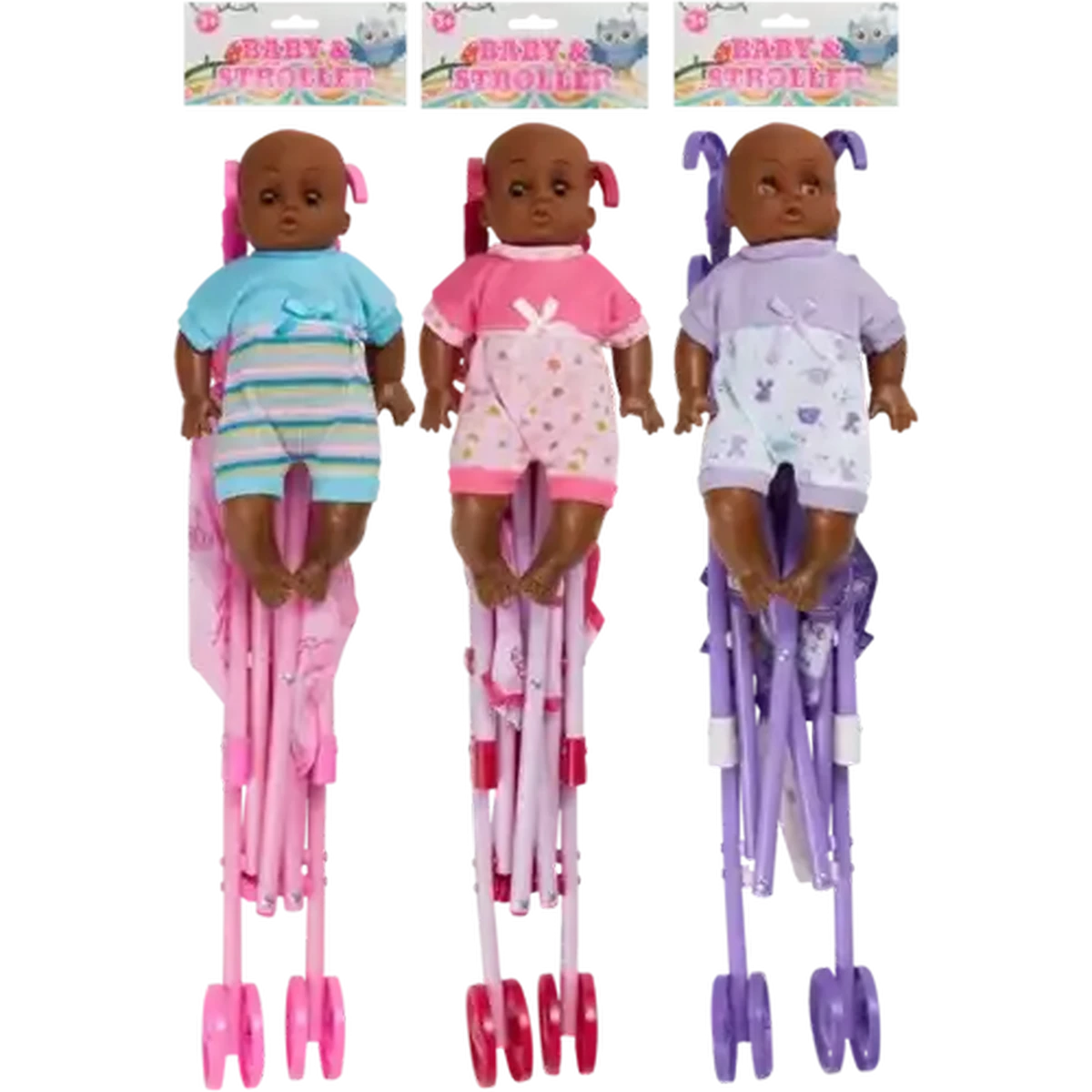 Checkers Sixty60 | Cuddly Baby Doll & Stroller Set 24cm (Type May Vary)