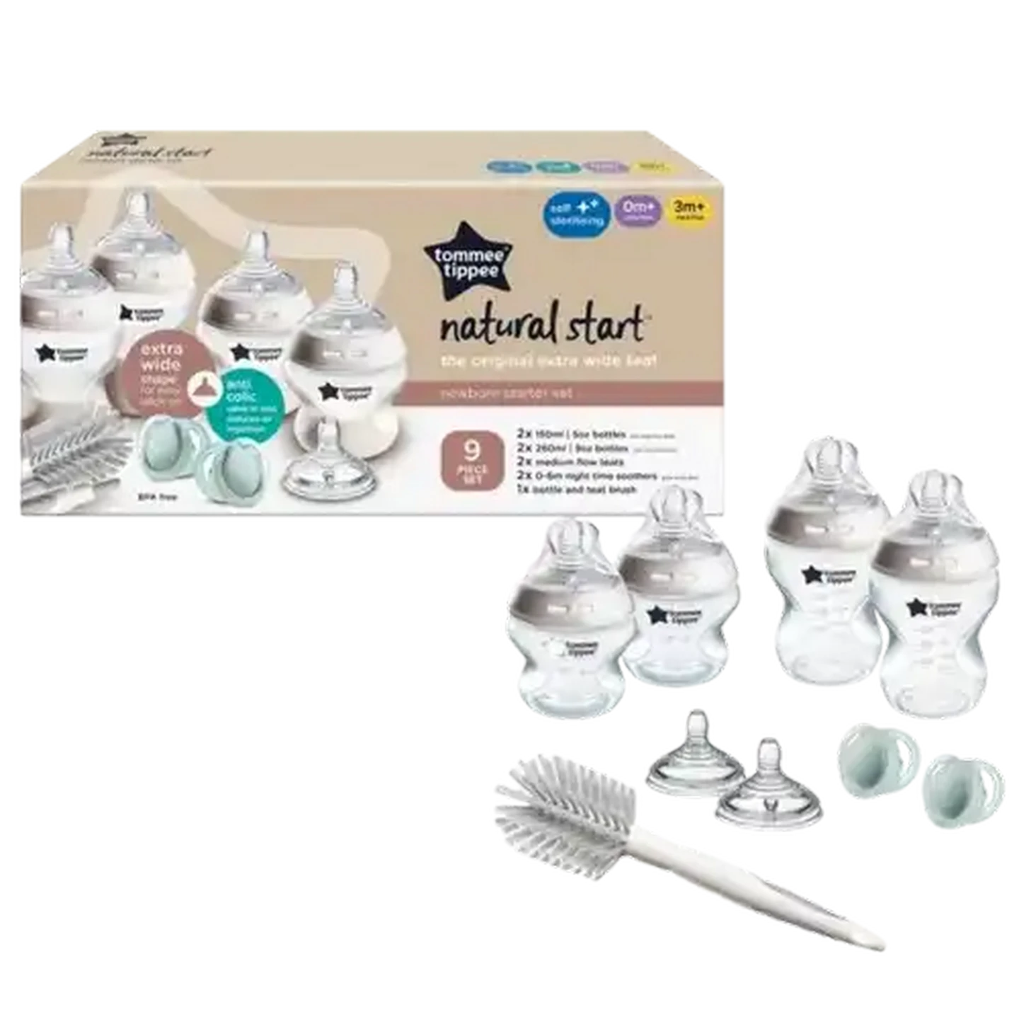 Image of Tommee Tippee Natural Start Self Sterilising Neutral Newborn Starter Kit