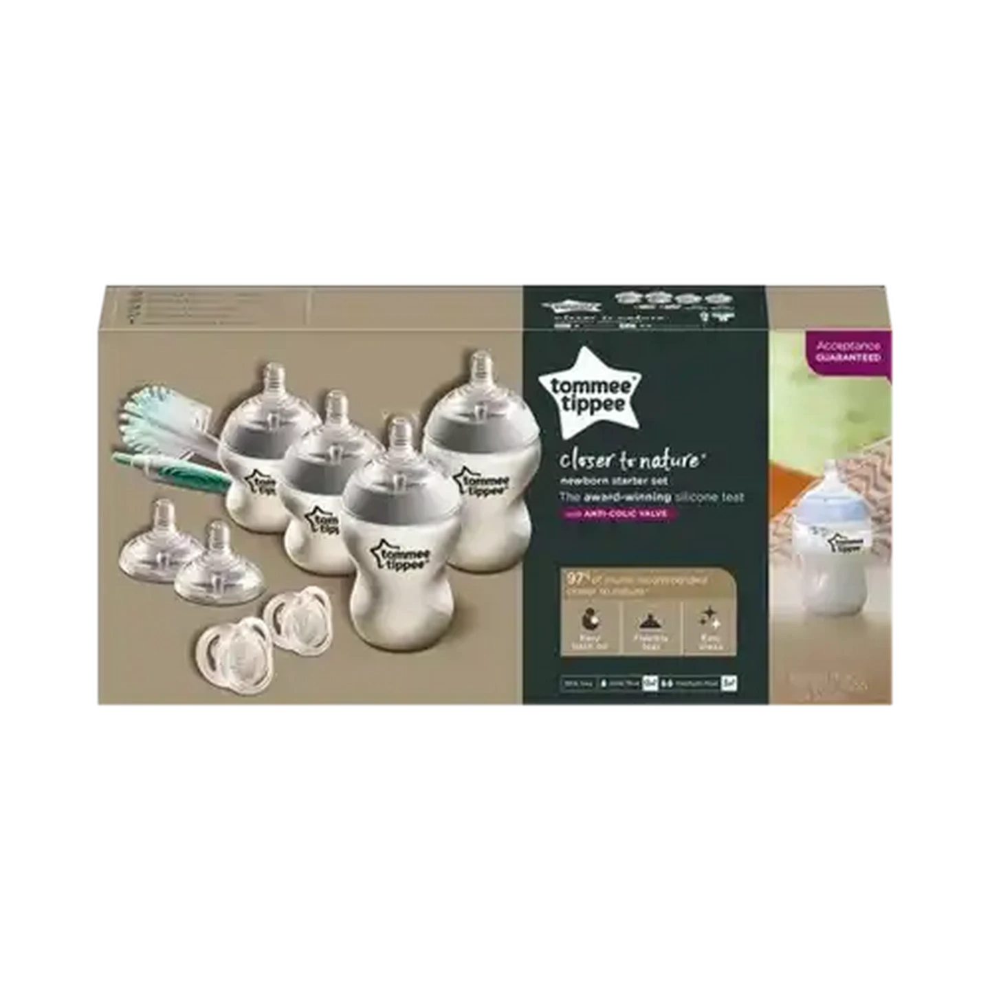 Image of Tommee Tippee Natural Start Self Sterilising Neutral Newborn Starter Kit