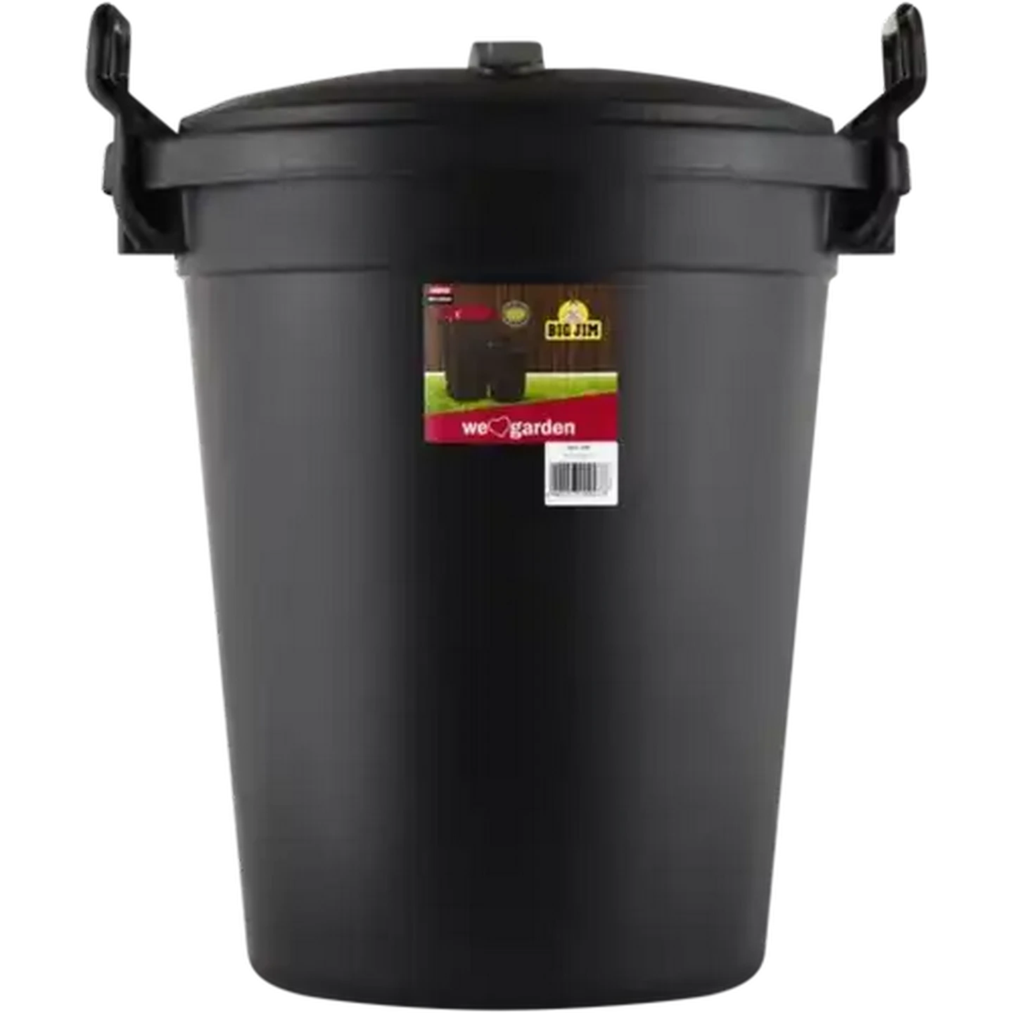 Image of Big Jim Black Garbage Bin 70L