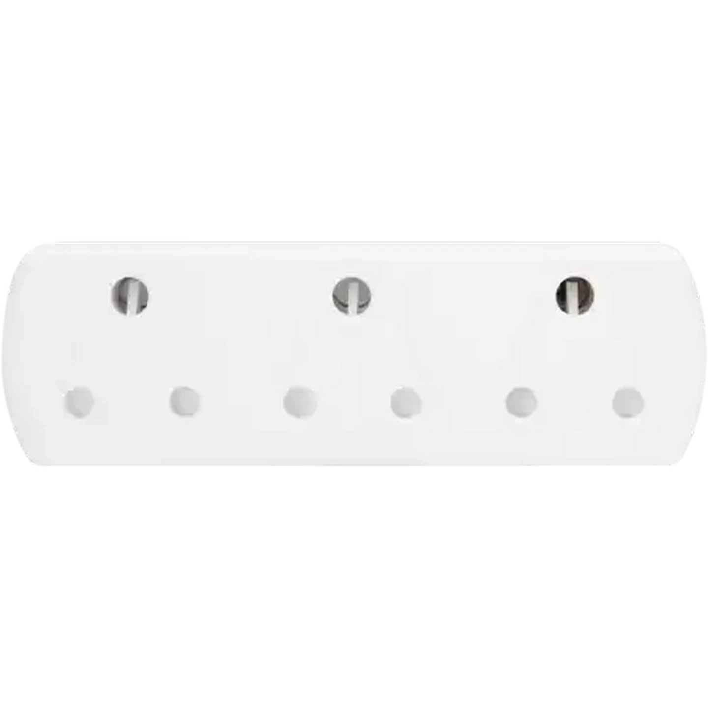Image of SCE White 3 Way Multiplug Adaptor 3 x 3-Pin 16A