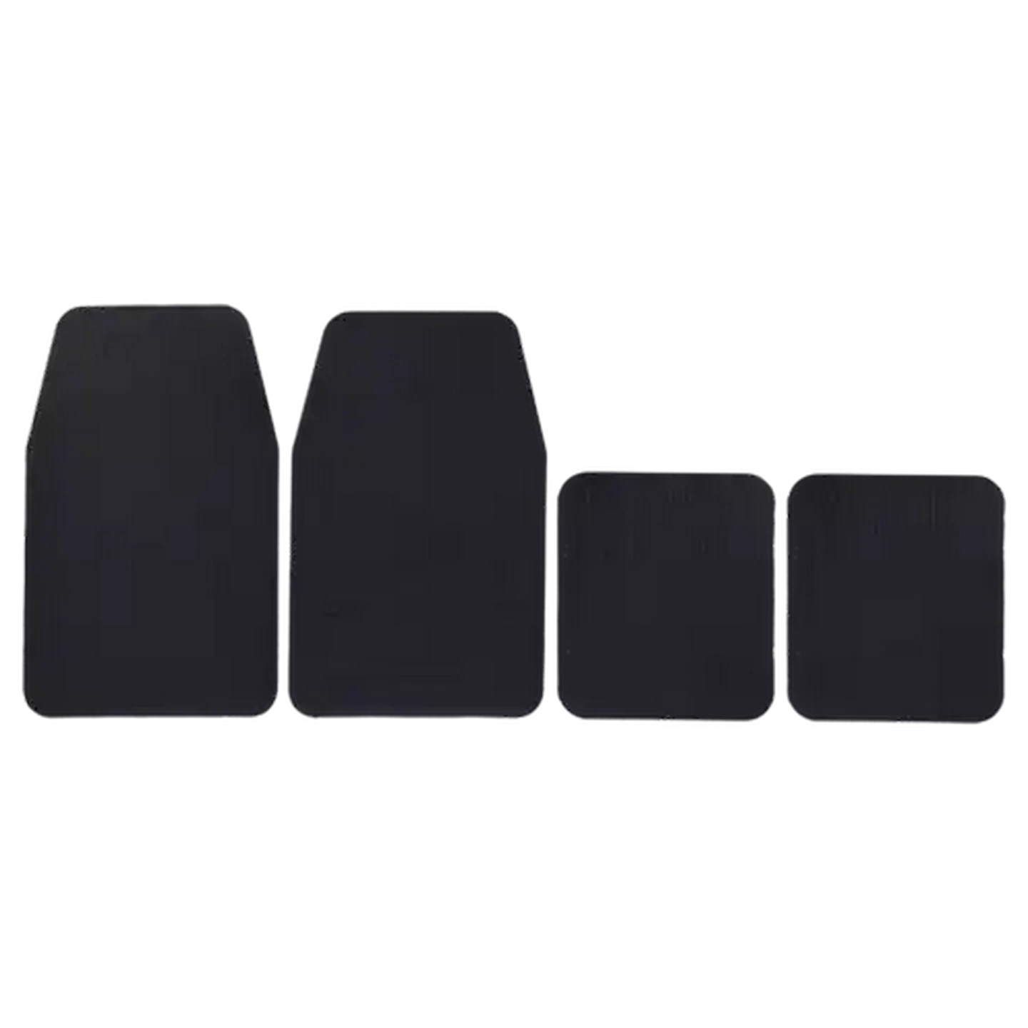 Image of Q Premium Black Rubber Heavy Duty Car Mat Set 4 Piece