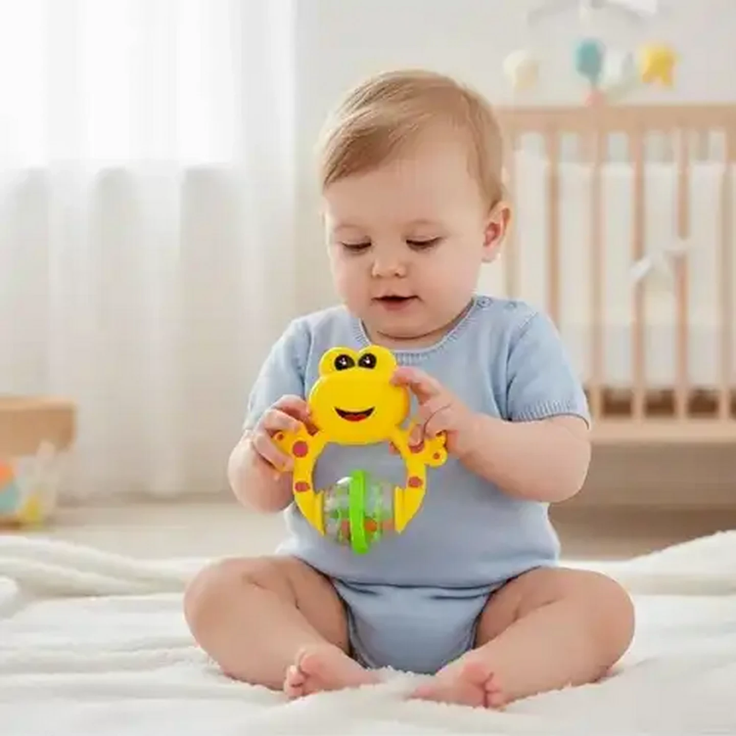Image of Jolly Tots Frog Rattle 3 Months+