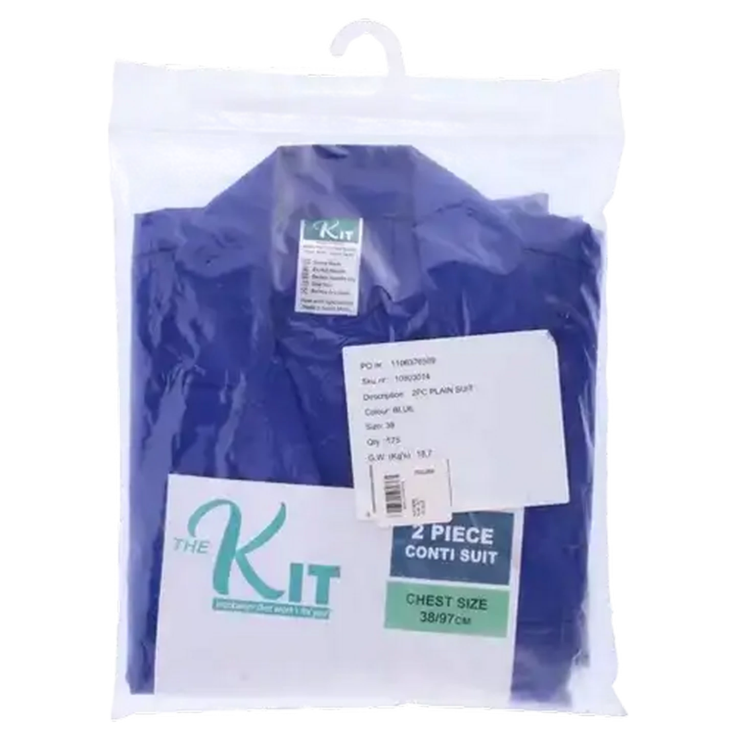 Image of The Kit Plain Blue Man's Suit 2 Piece