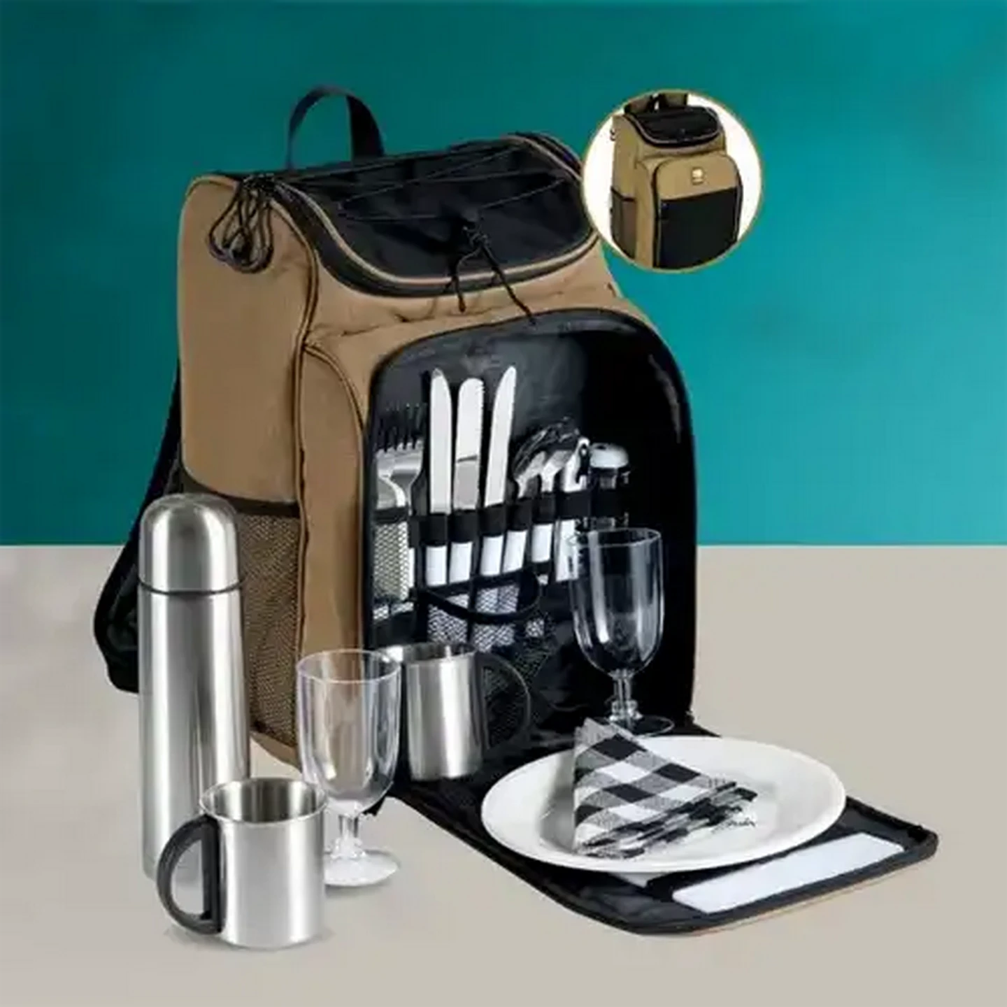 Image of Bush Baby 2 Person Rucksack Picnic Set