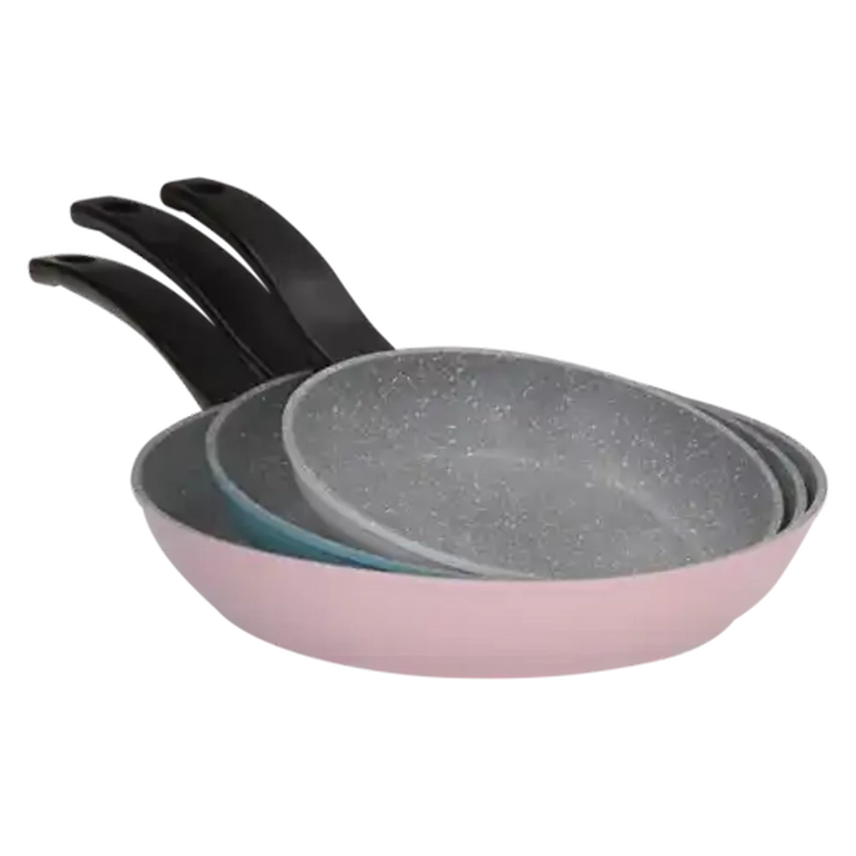 Shoprite ZA | Machefe Non-Stick Aluminium Fry Pan Set 3 Piece