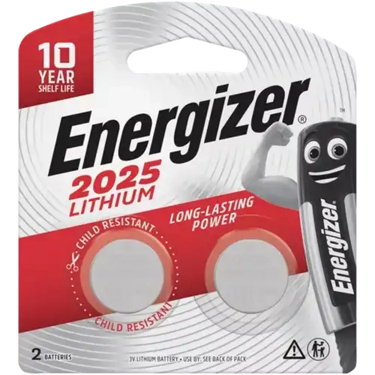 Image of Energizer CR2025 Lithium Coin Battery 2-Pack