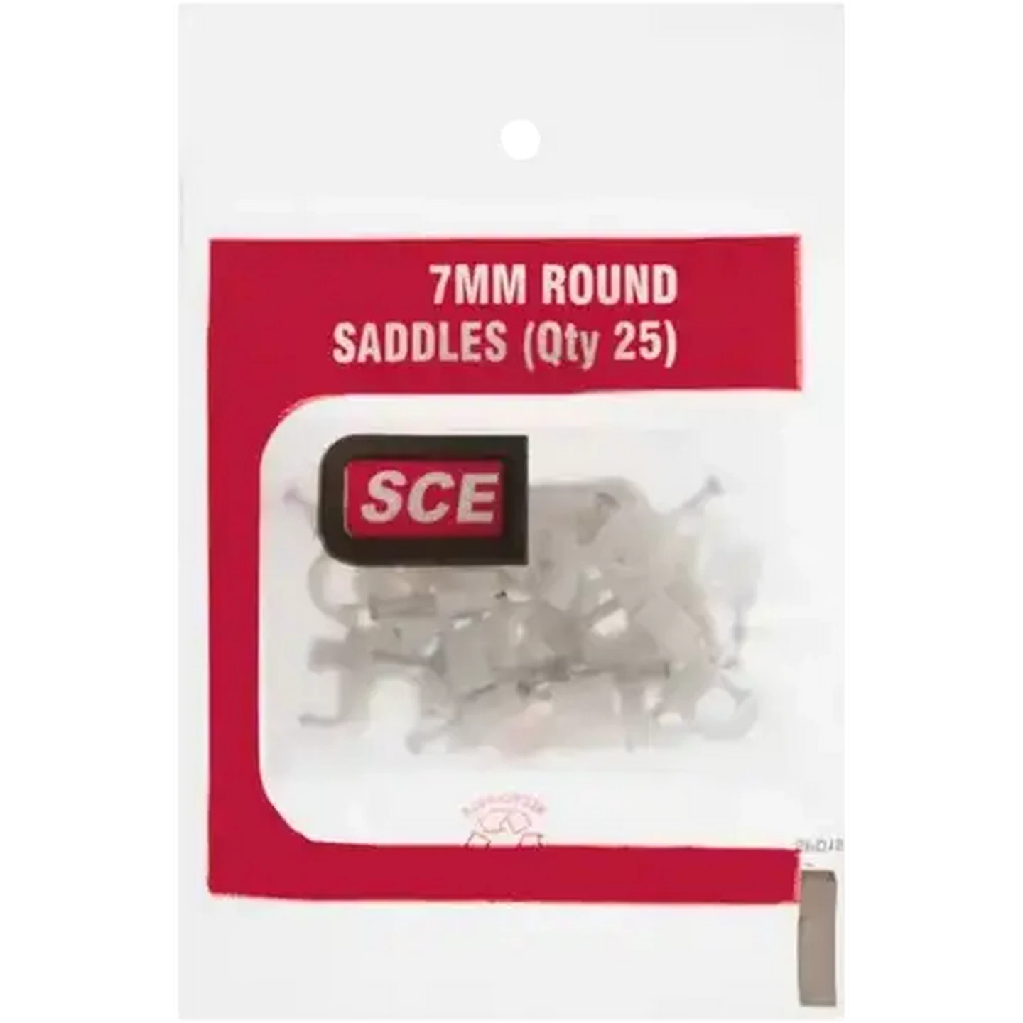 Image of SCE Round Saddles 7mm 25 Pieces