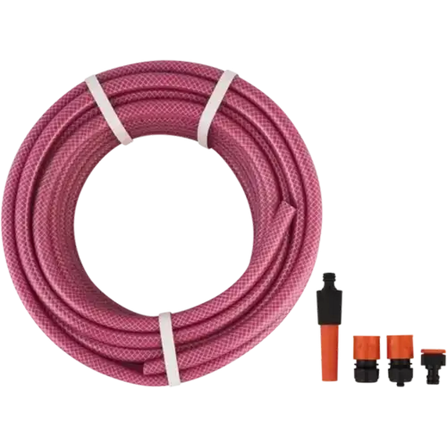 Image of Watex Pink Garden Hose & Fittings Set 6 Piece