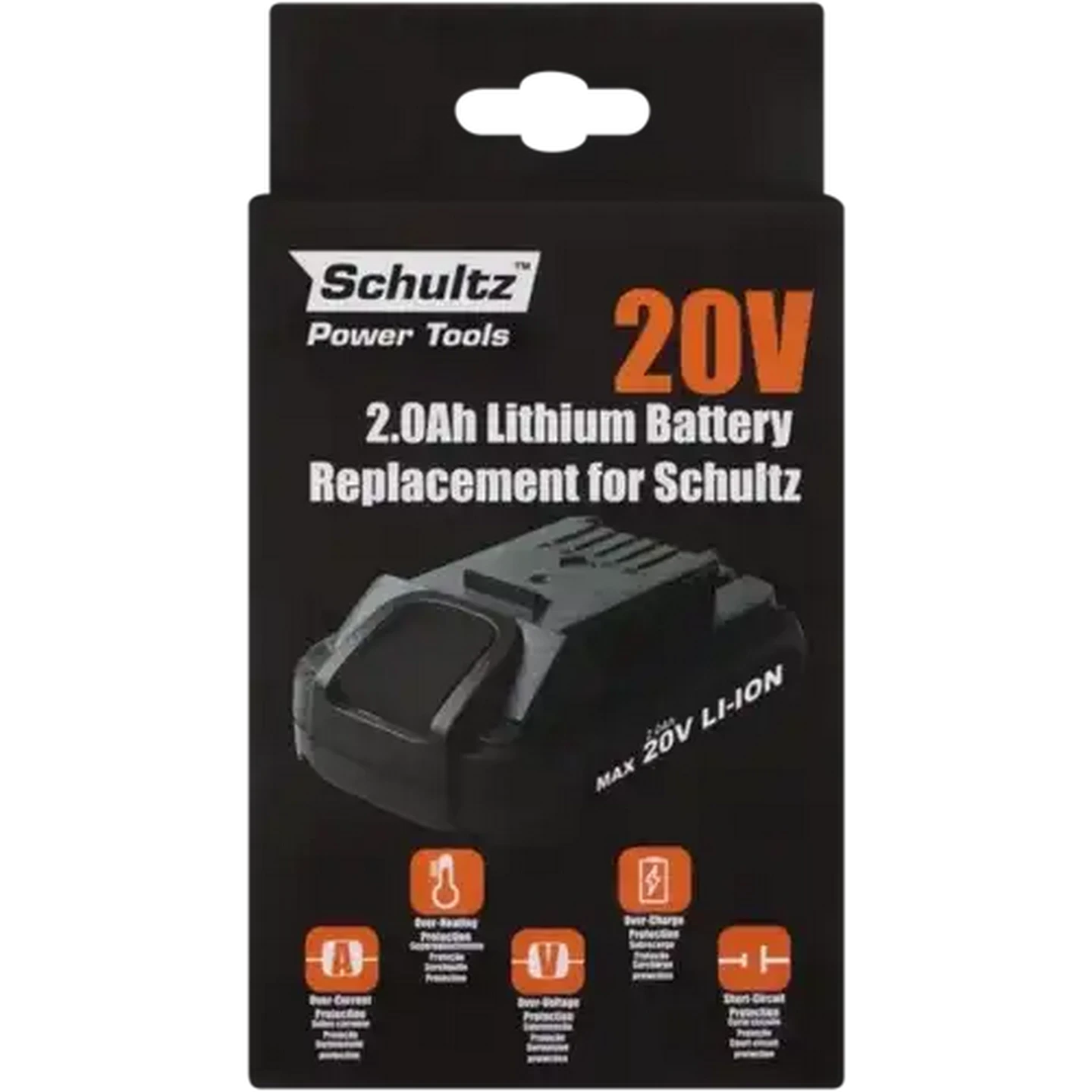 Image of Schultz Power Tools Lithium Battery Replacement 2Ah 20V