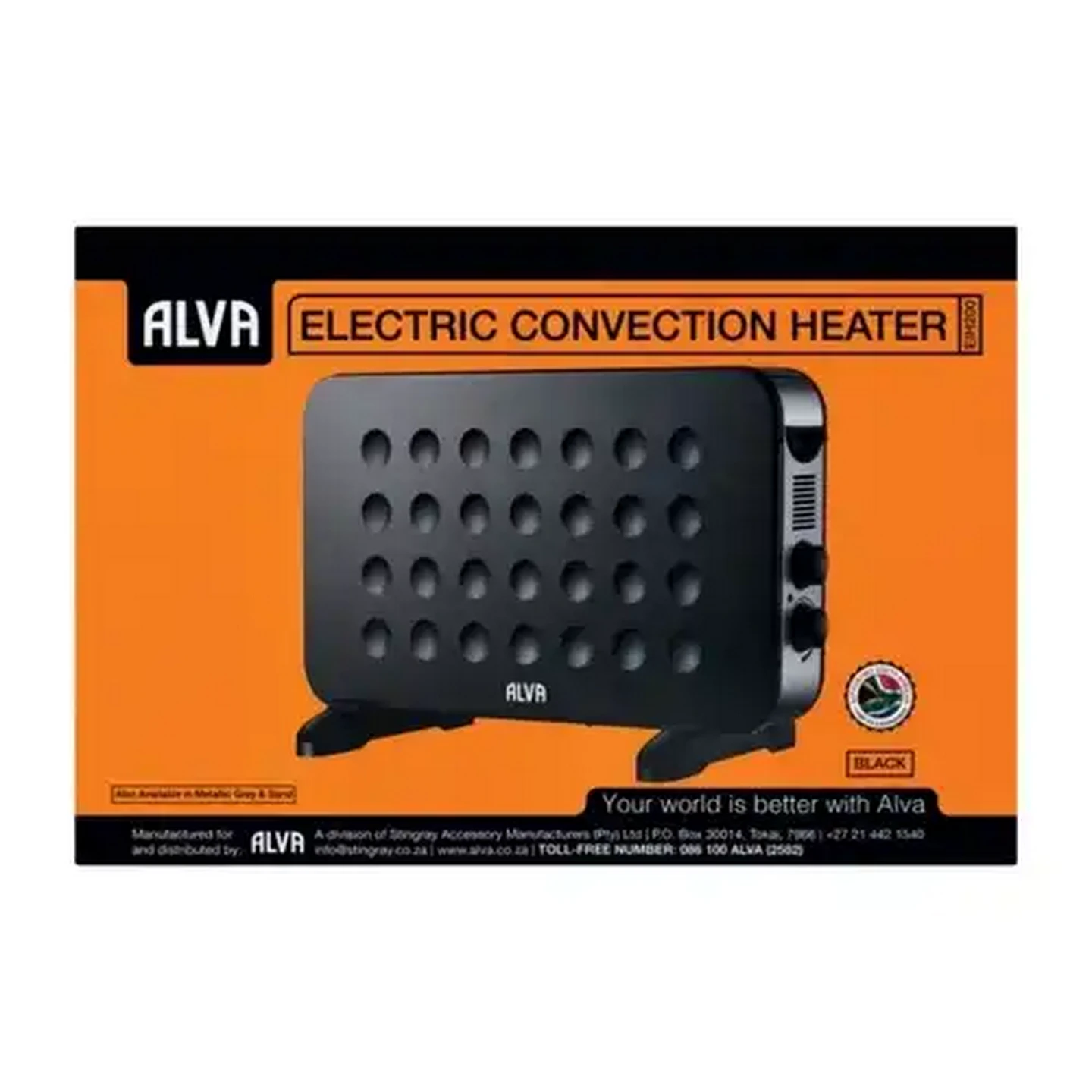 Checkers Sixty60 | Alva Black Electric Convection Heater