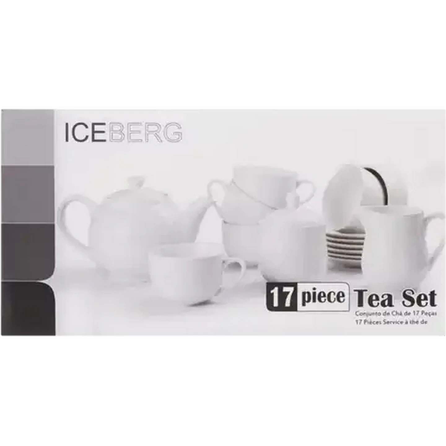 グラデーションホワイト スリーブ 6個セット Checkers Sixty60 | Iceberg White Porcelain Tea Set 17 Piece