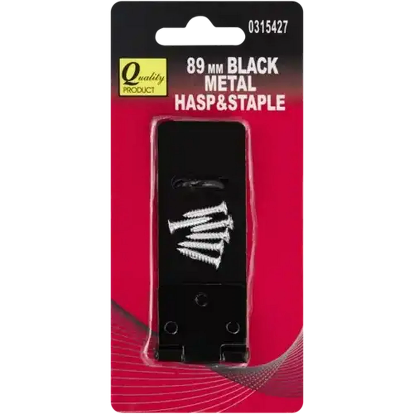 Image of Quality Black Metal Hasp & Staple 89mm