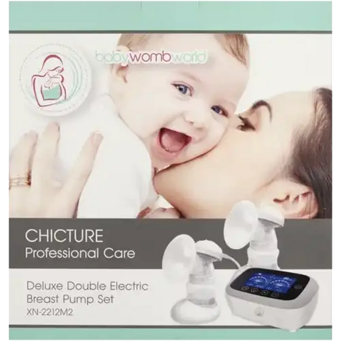 Image of BabyWombWorld Deluxe Double Electric Breast Pump Set 18 Piece