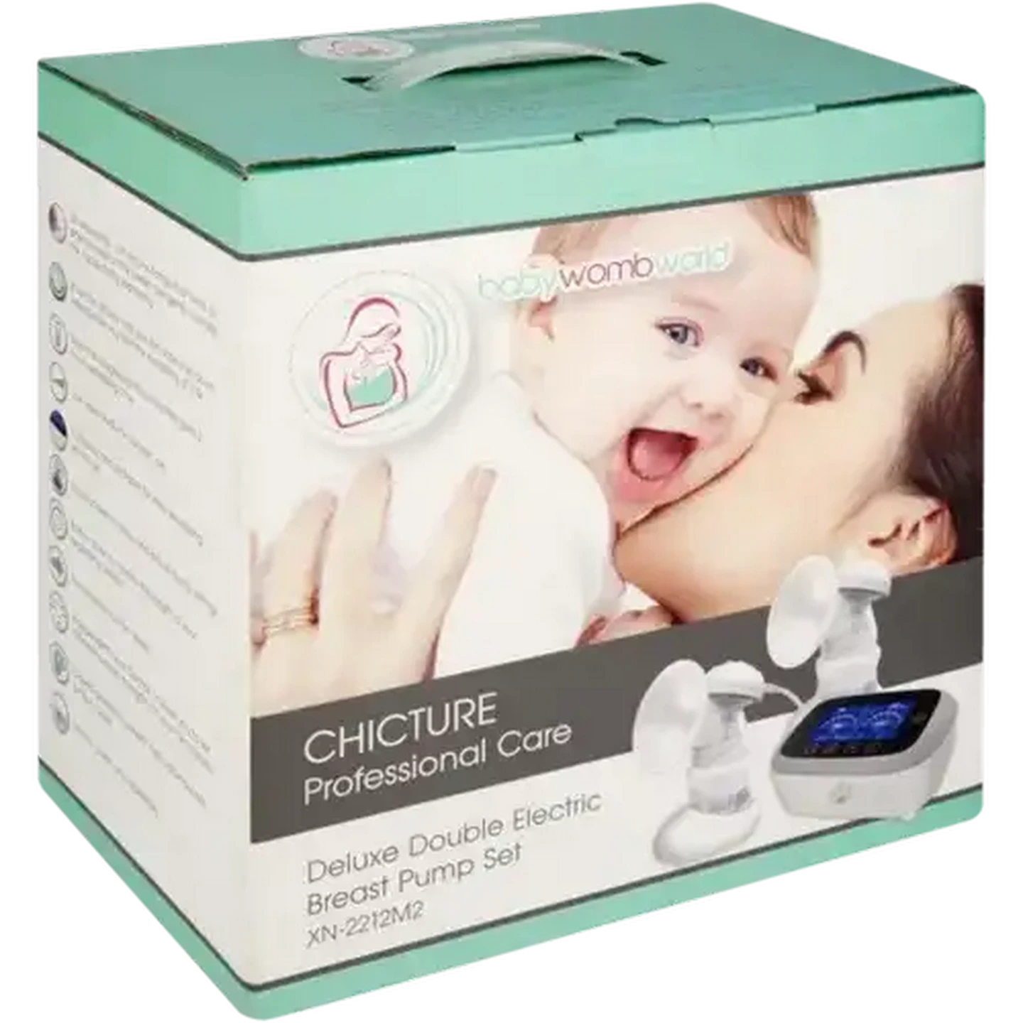 Image of BabyWombWorld Deluxe Double Electric Breast Pump Set 18 Piece