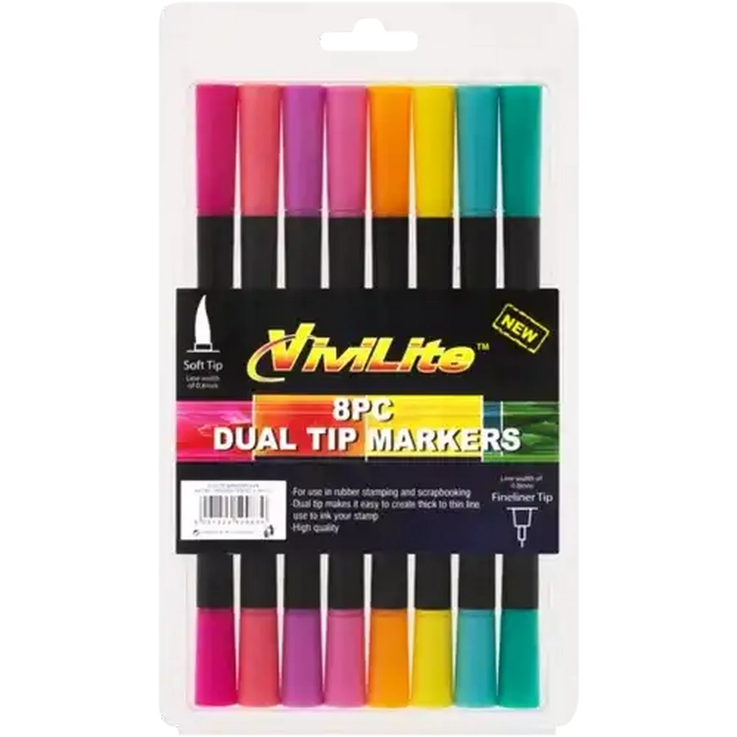 Checkers Sixty60 | Vivilite Multicoloured Dual Tip Marker Set 8 Pack