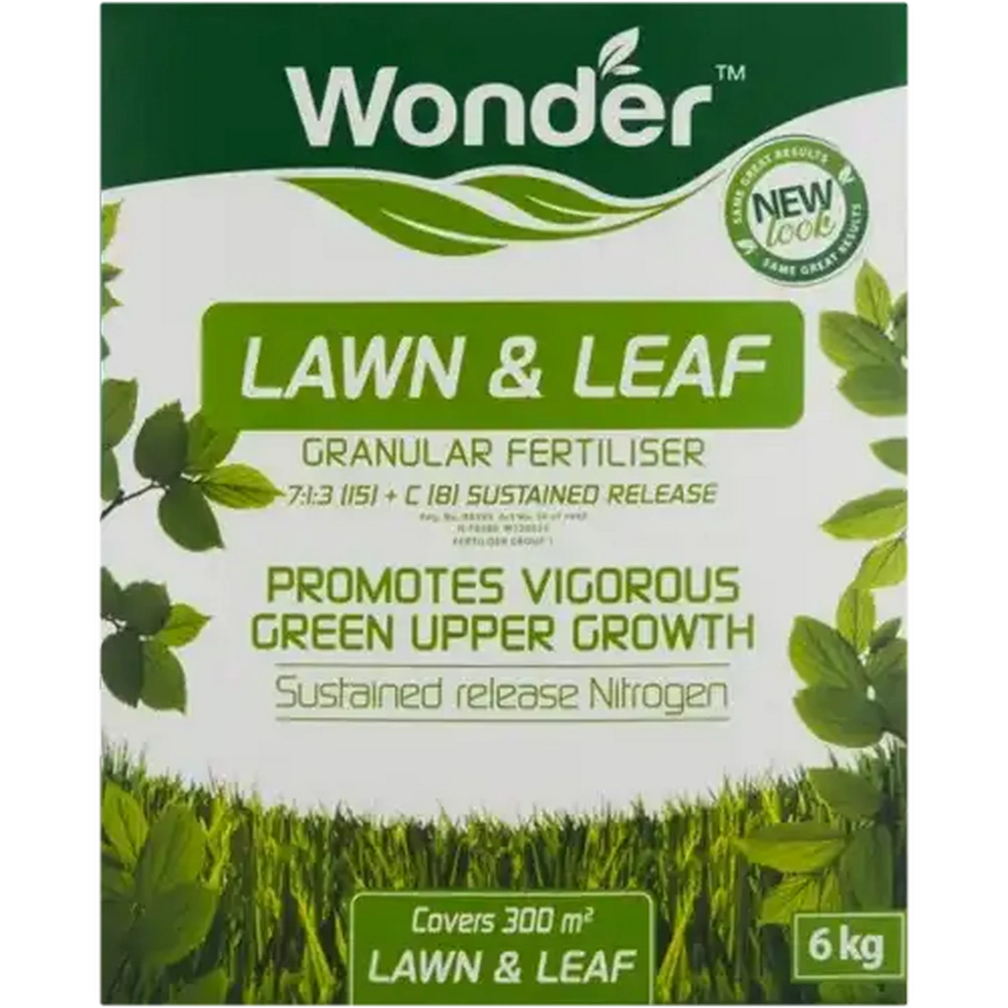 Image of Wonder Lawn & Leaf Fertiliser 6kg