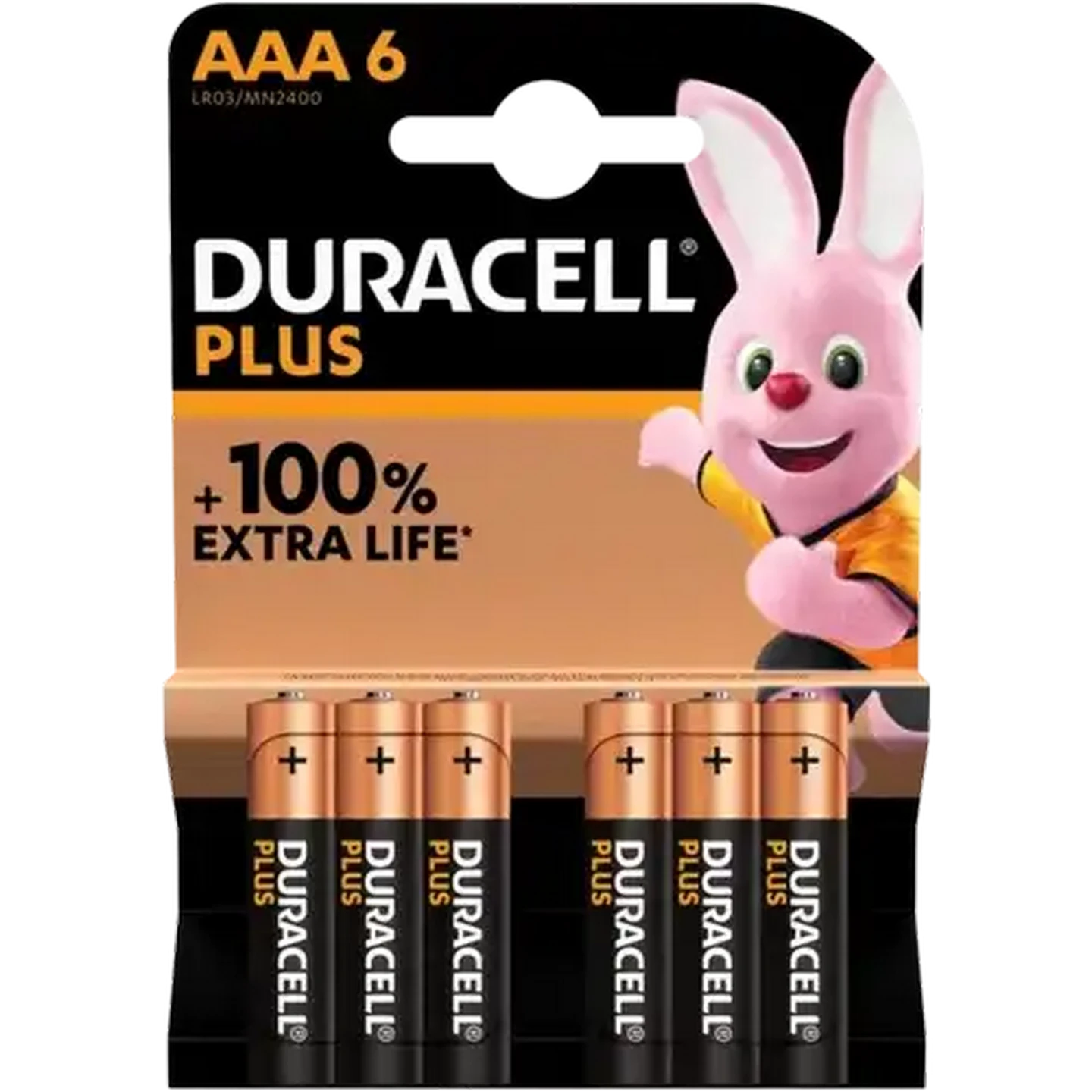 Image of Duracell Plus AAA Alkaline Batteries 6-Pack