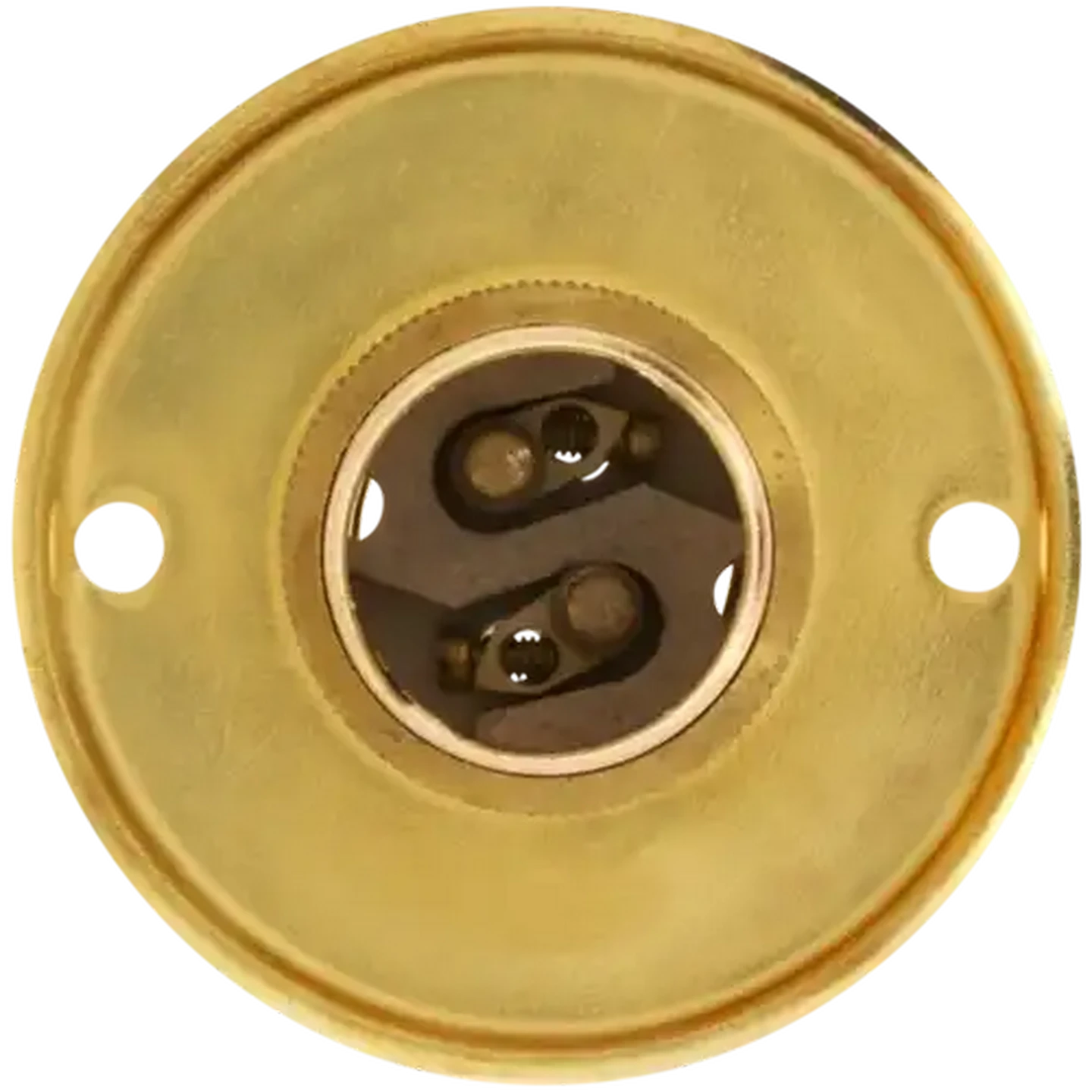 Image of SCE Brass B22 Batten Lamp Holder 50mm