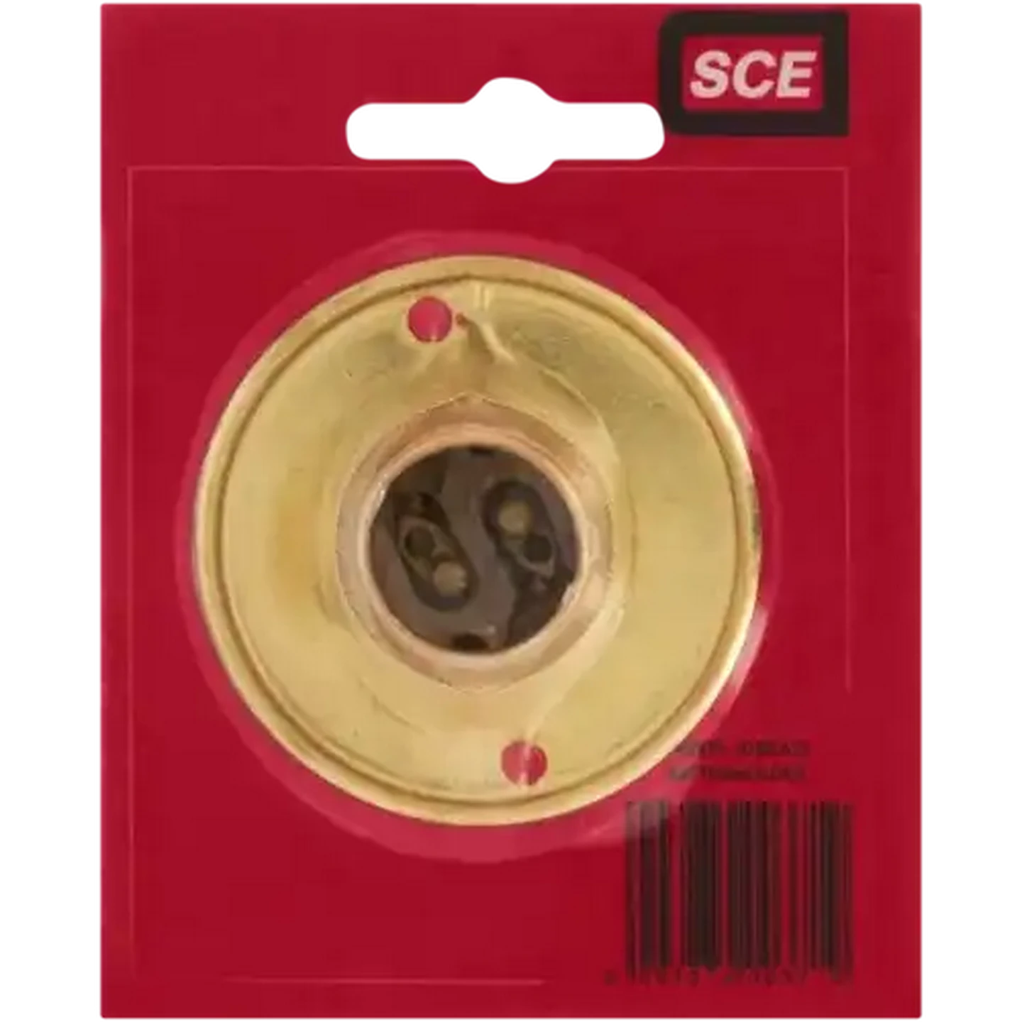 Image of SCE Brass B22 Batten Lamp Holder 50mm