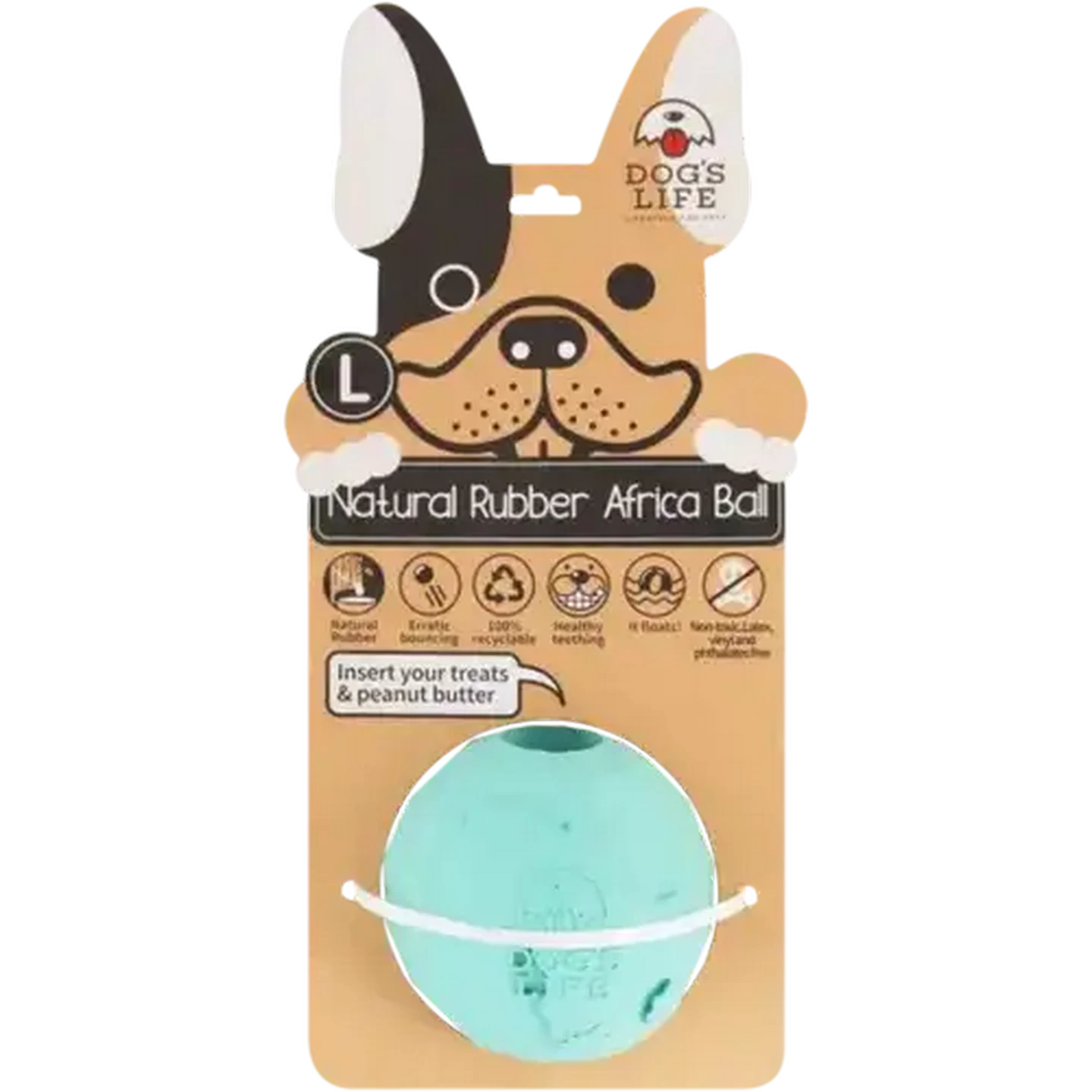 Checkers Sixty60 | Dog's Life Turquoise Natural Rubber Africa Ball