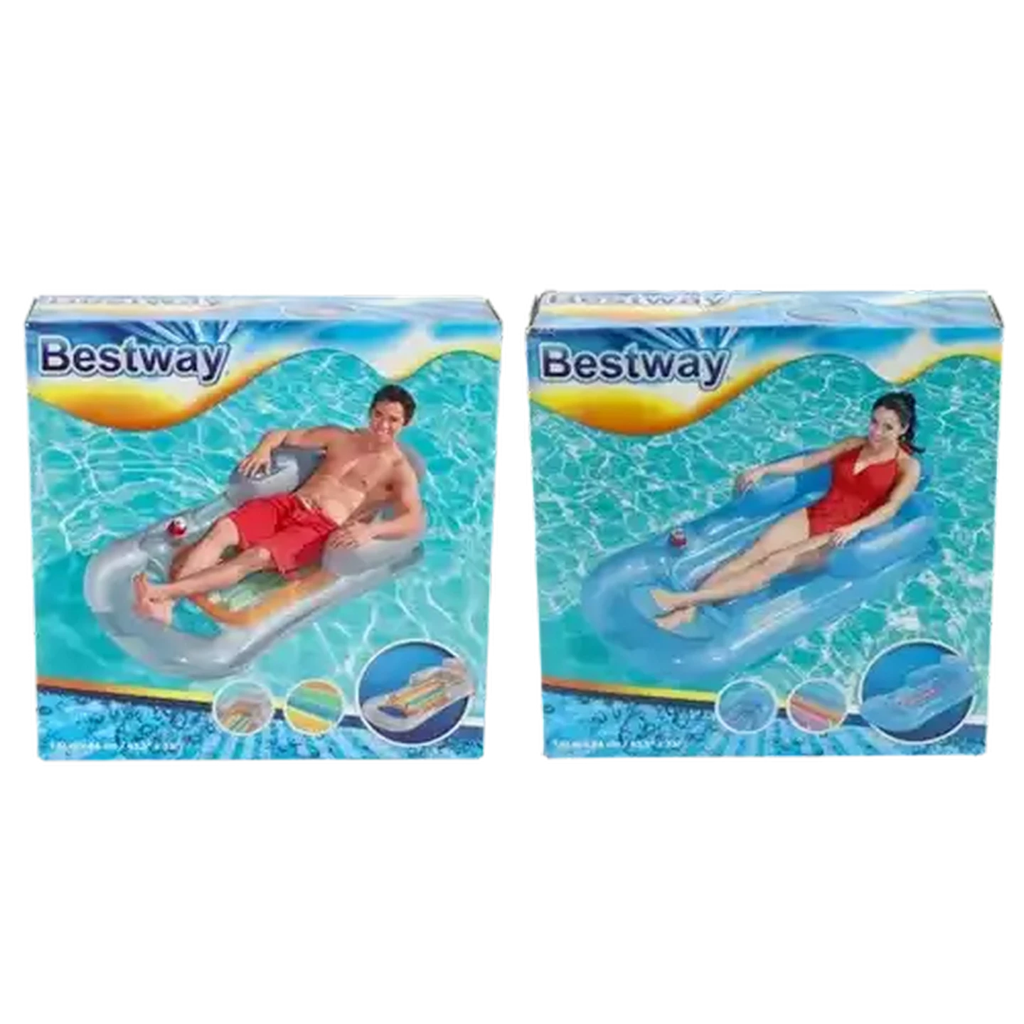 Image of Bestway Fashion Lounger Design 157 x 89cm (Design May Vary)