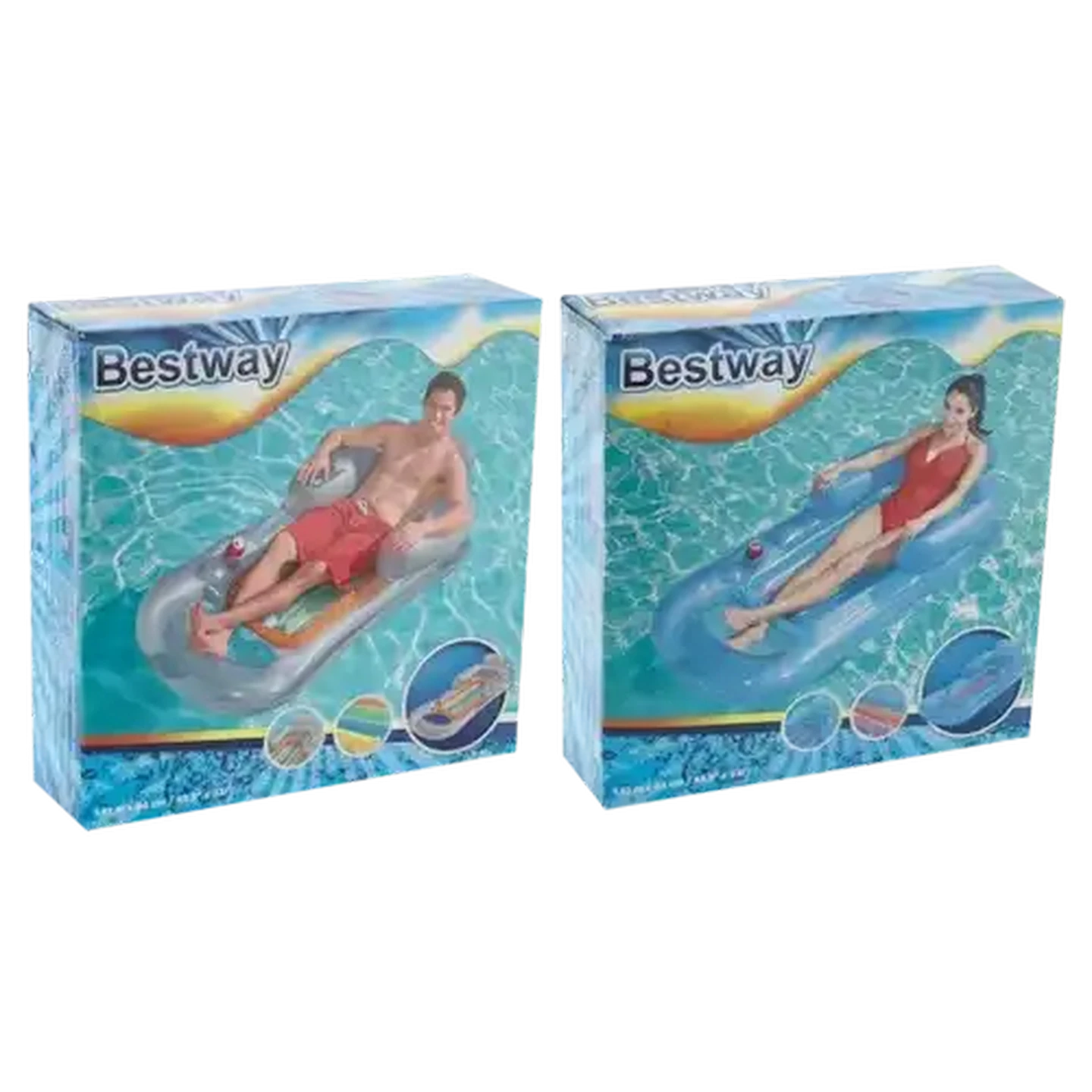 Image of Bestway Fashion Lounger Design 157 x 89cm (Design May Vary)