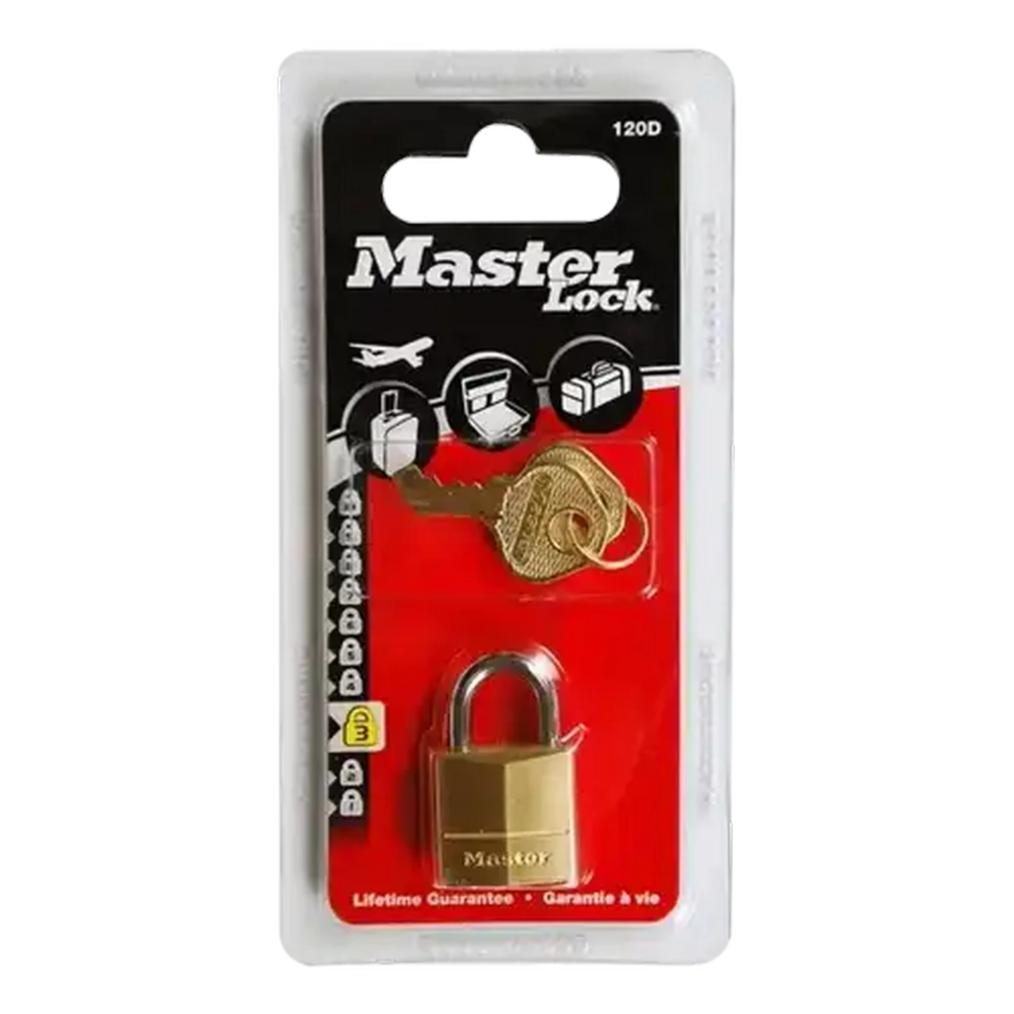 Image of Master Lock Brass Padlock 20mm