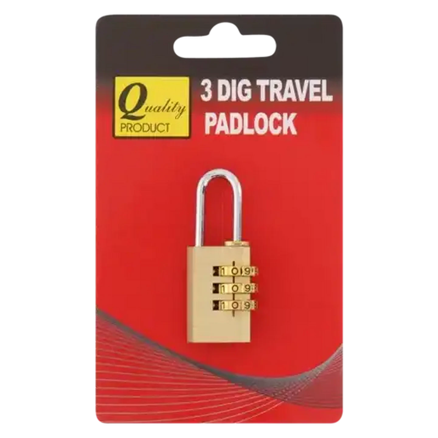 Image of Quality Brass Travel 3 Dials Padlock