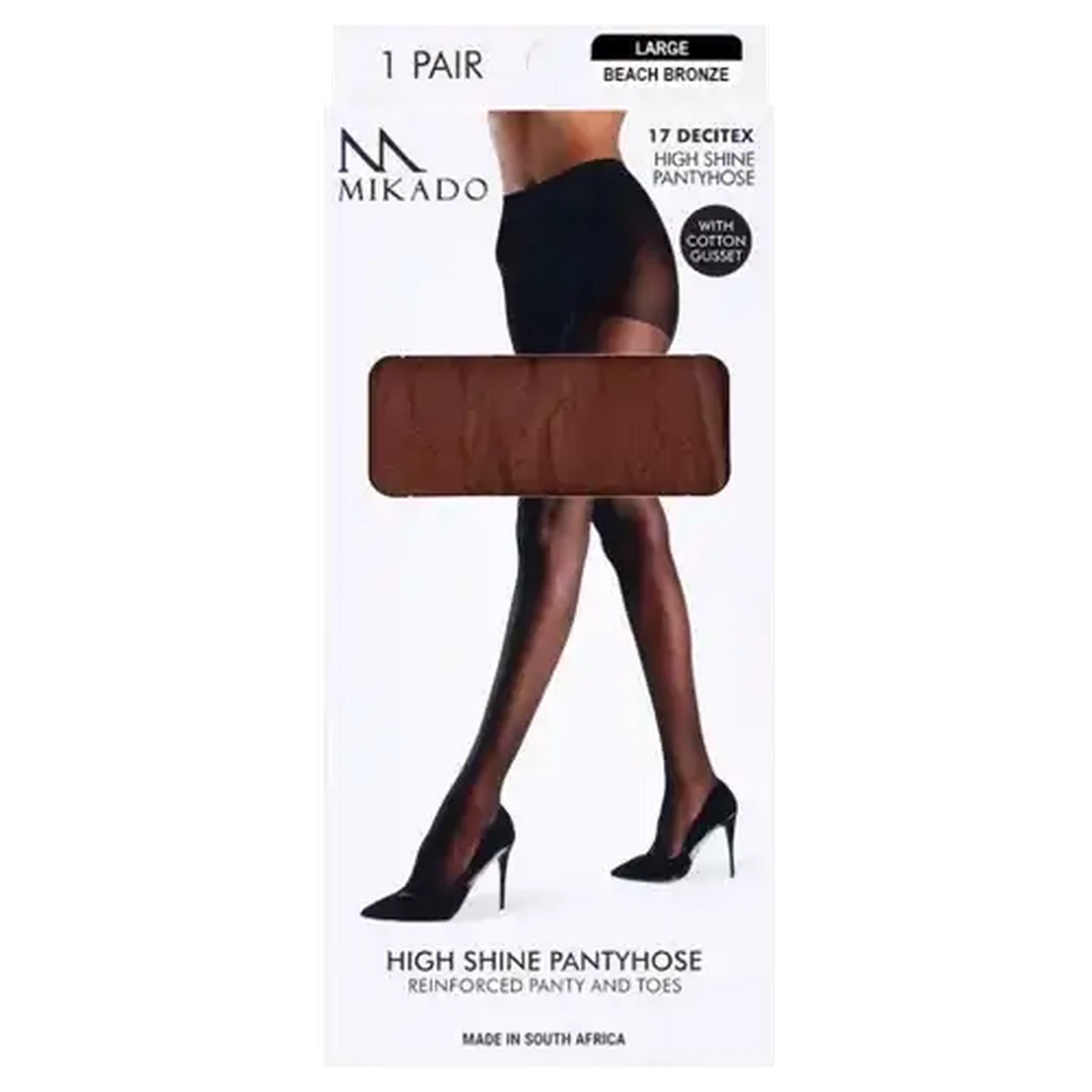 Image of Mikado Large Beach Bronze High Shine Pantyhose