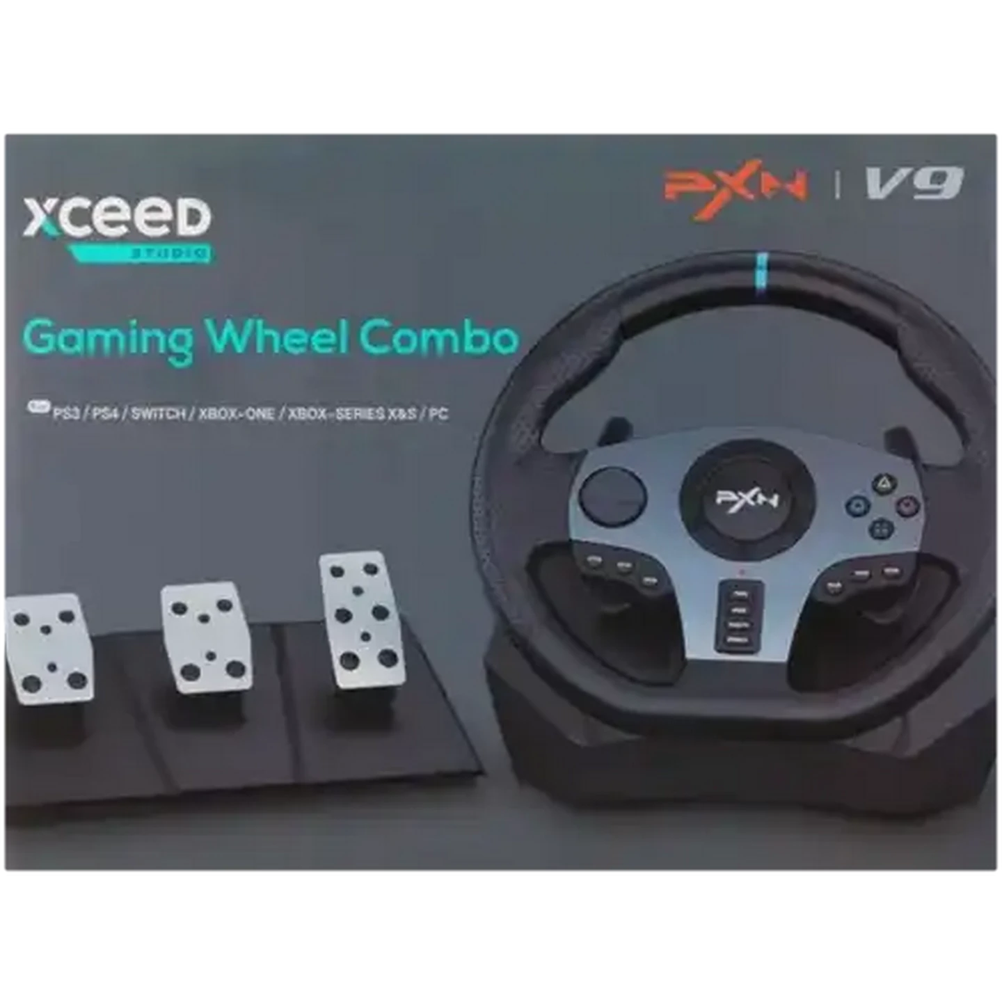 Image of Xceed Studio V9 Gaming Wheel Combo 3-Piece