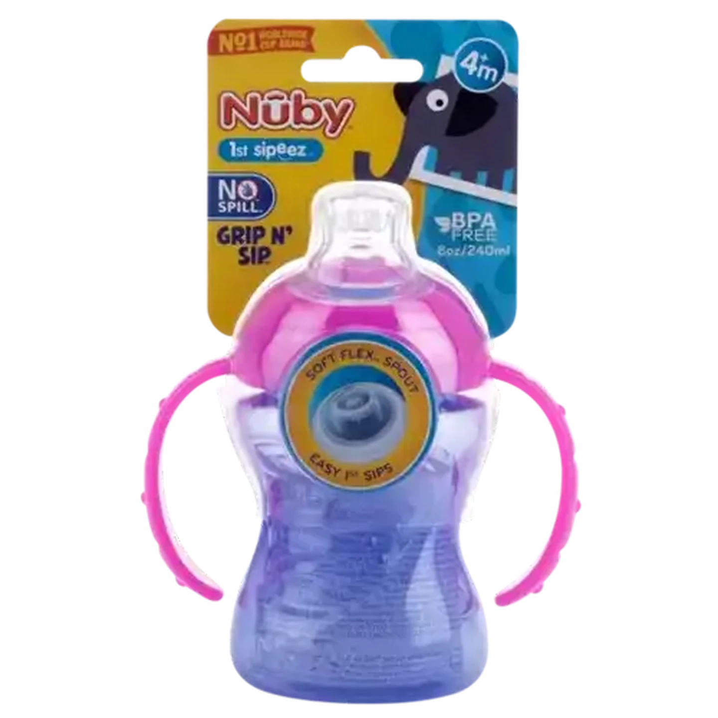 Image of Nûby Two Handle Grip n Sip Cup 240ml