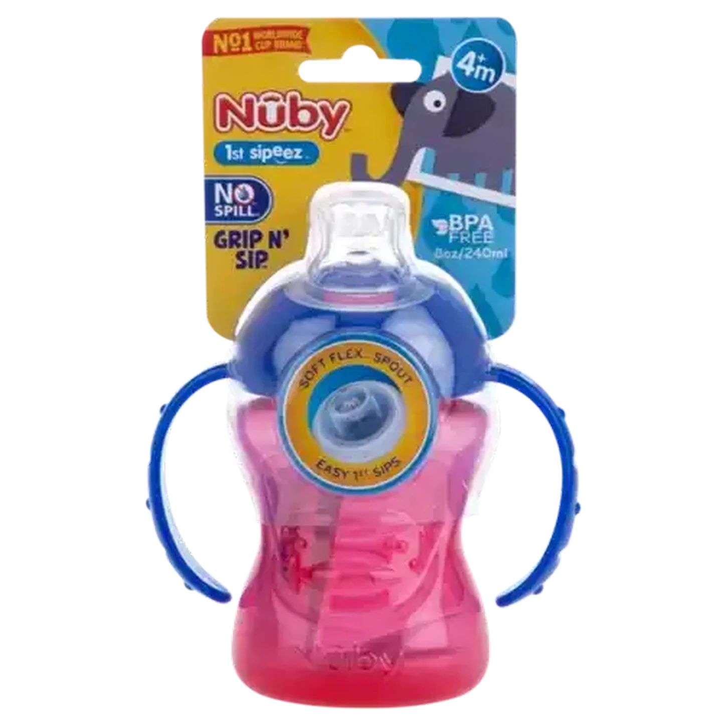 Image of Nûby Two Handle Grip n Sip Cup 240ml