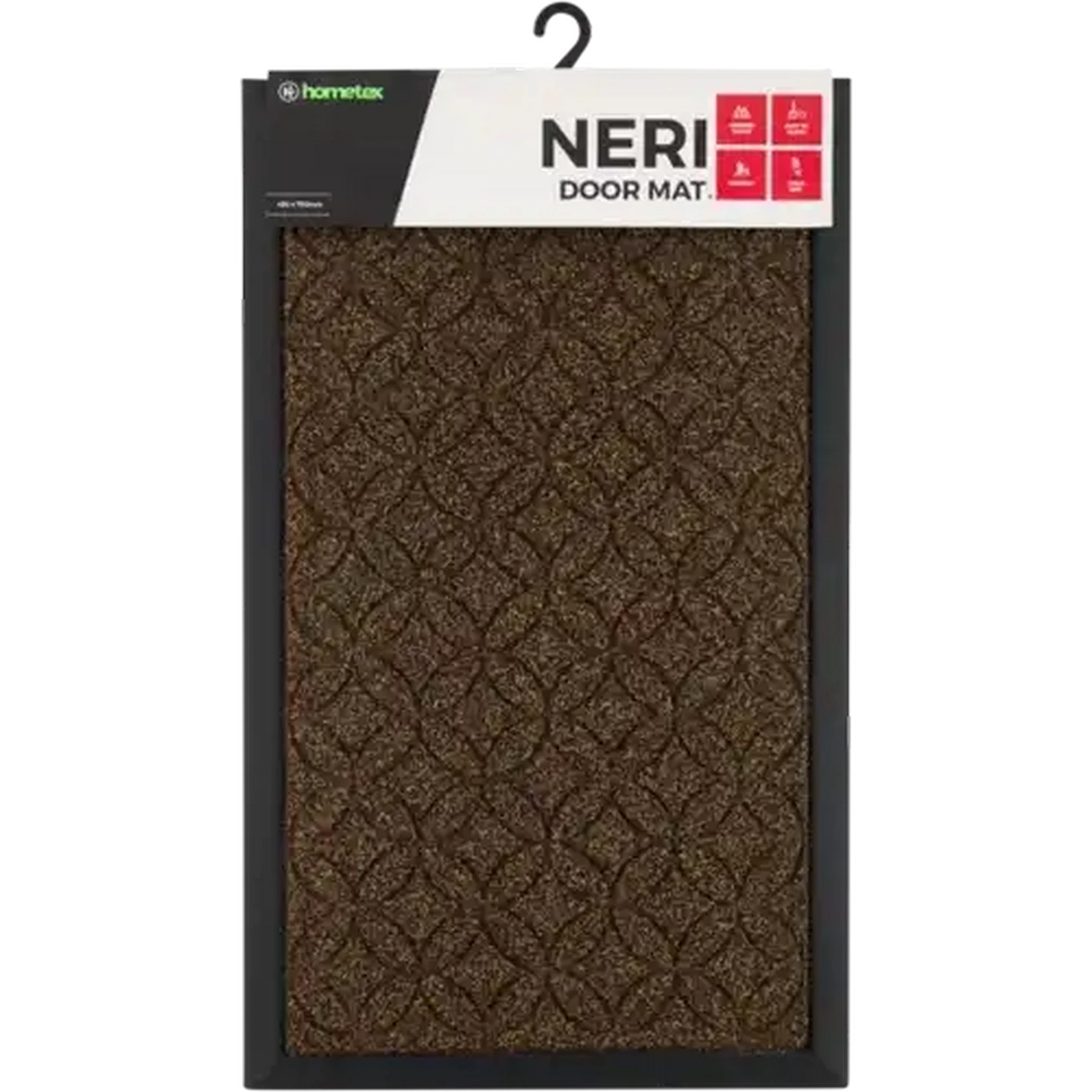 Image of Hometex Neri Door Mat 750 x 450mm (Colour May Vary)
