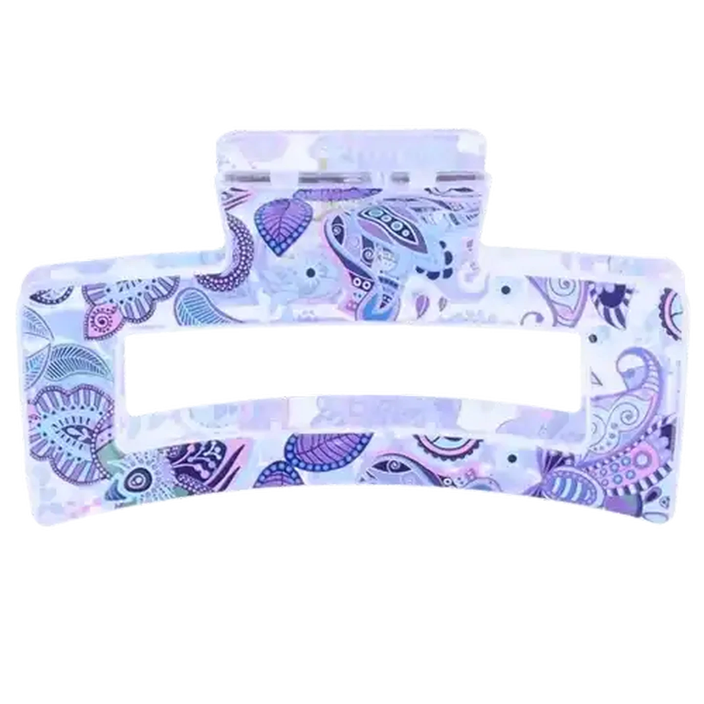 Image of Cosmic Paisley Print Ladies Hair Claw