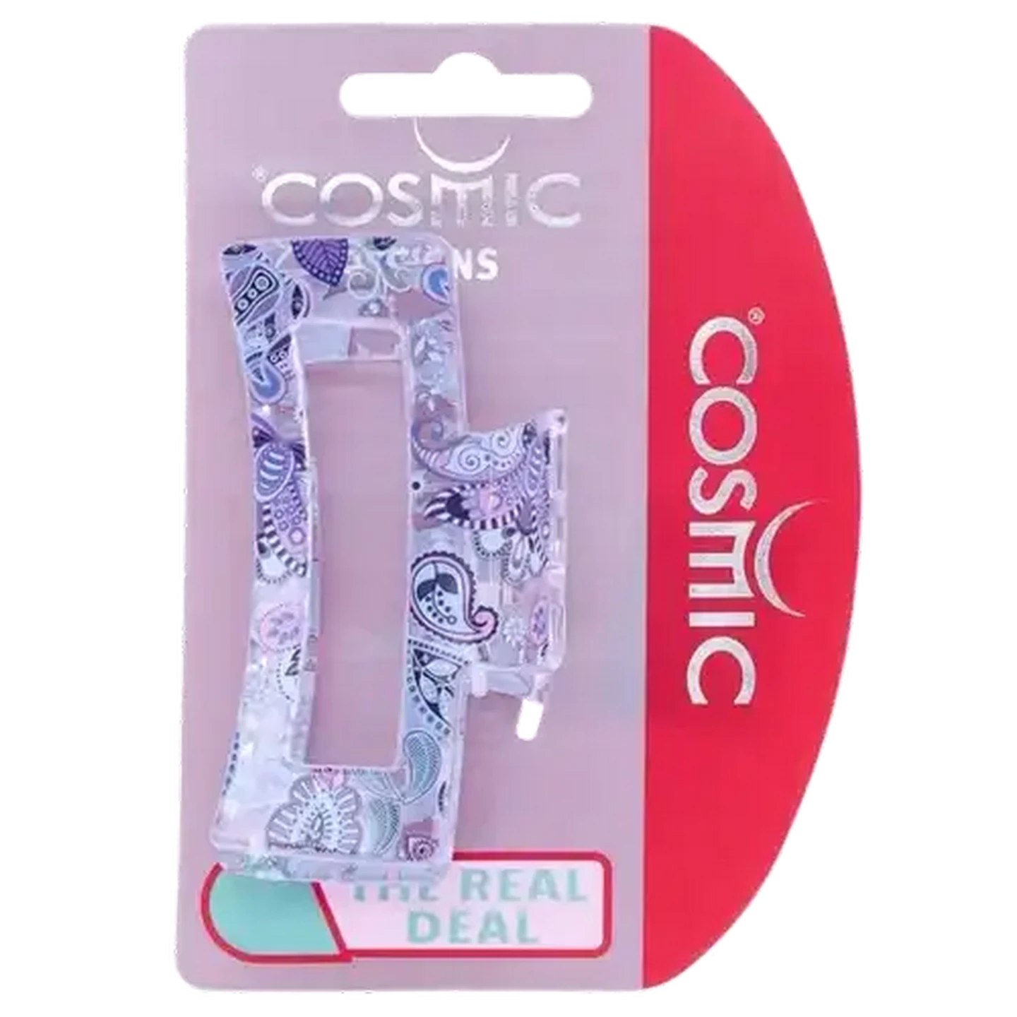 Image of Cosmic Paisley Print Ladies Hair Claw