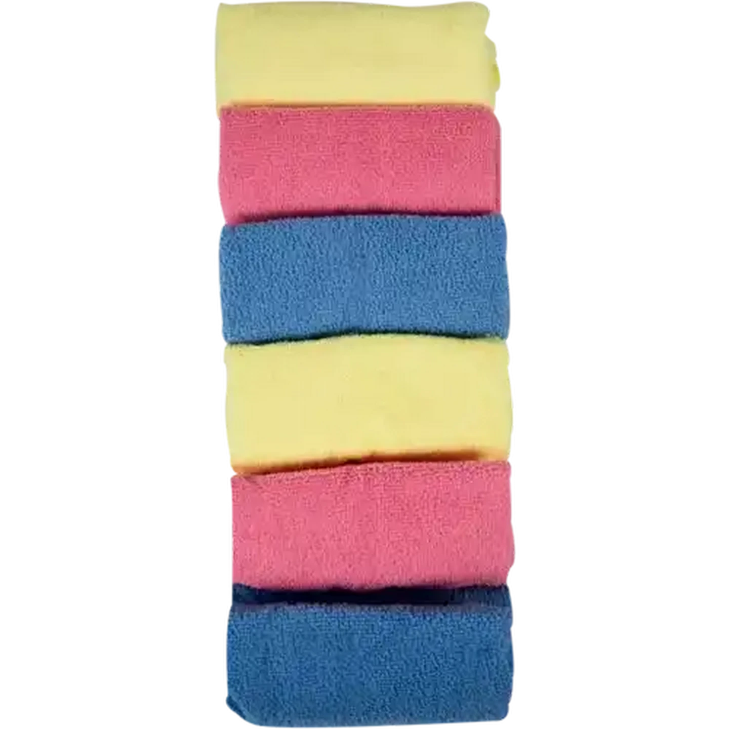 Image of Q Premium Multicoloured Microfibre Drying Towels 6 Piece