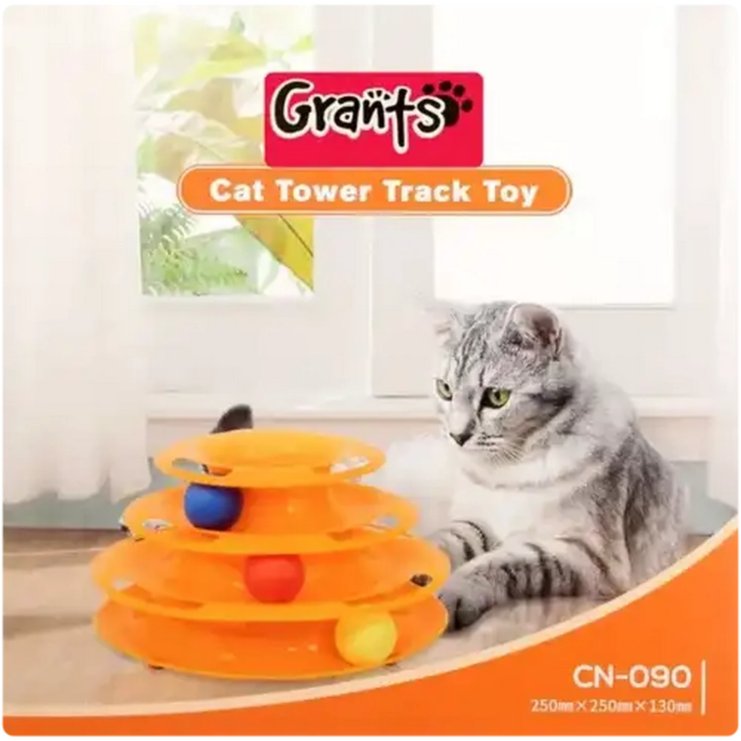 Checkers Sixty60 | Grants Plastic Cat Tower Track Toy (Colour May