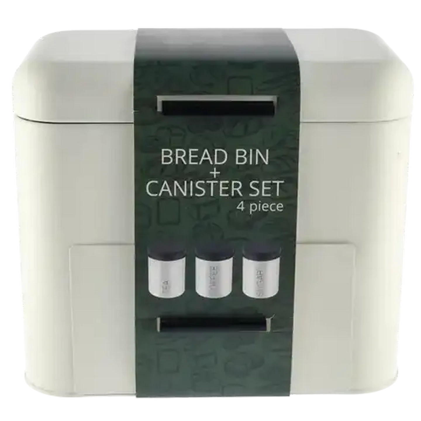 Image of Cream Extra Large Bread Bin & Canister Set 4 Piece