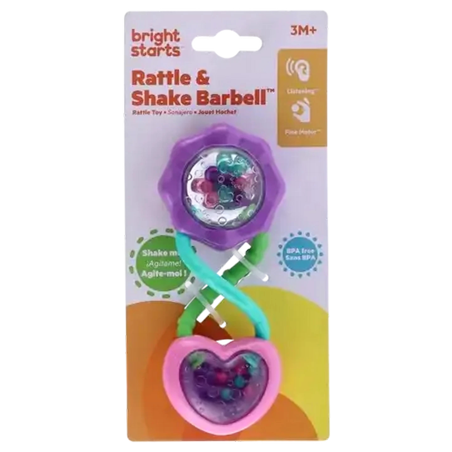 Image of Bright Starts Rattle & Shake Barbell 3 Months+
