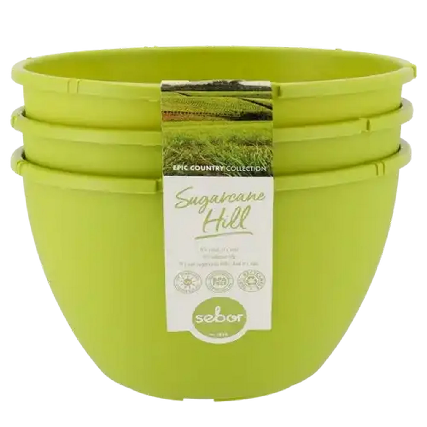 Image of Sebor Hang Hill Pot Planter 3 Piece 25cm