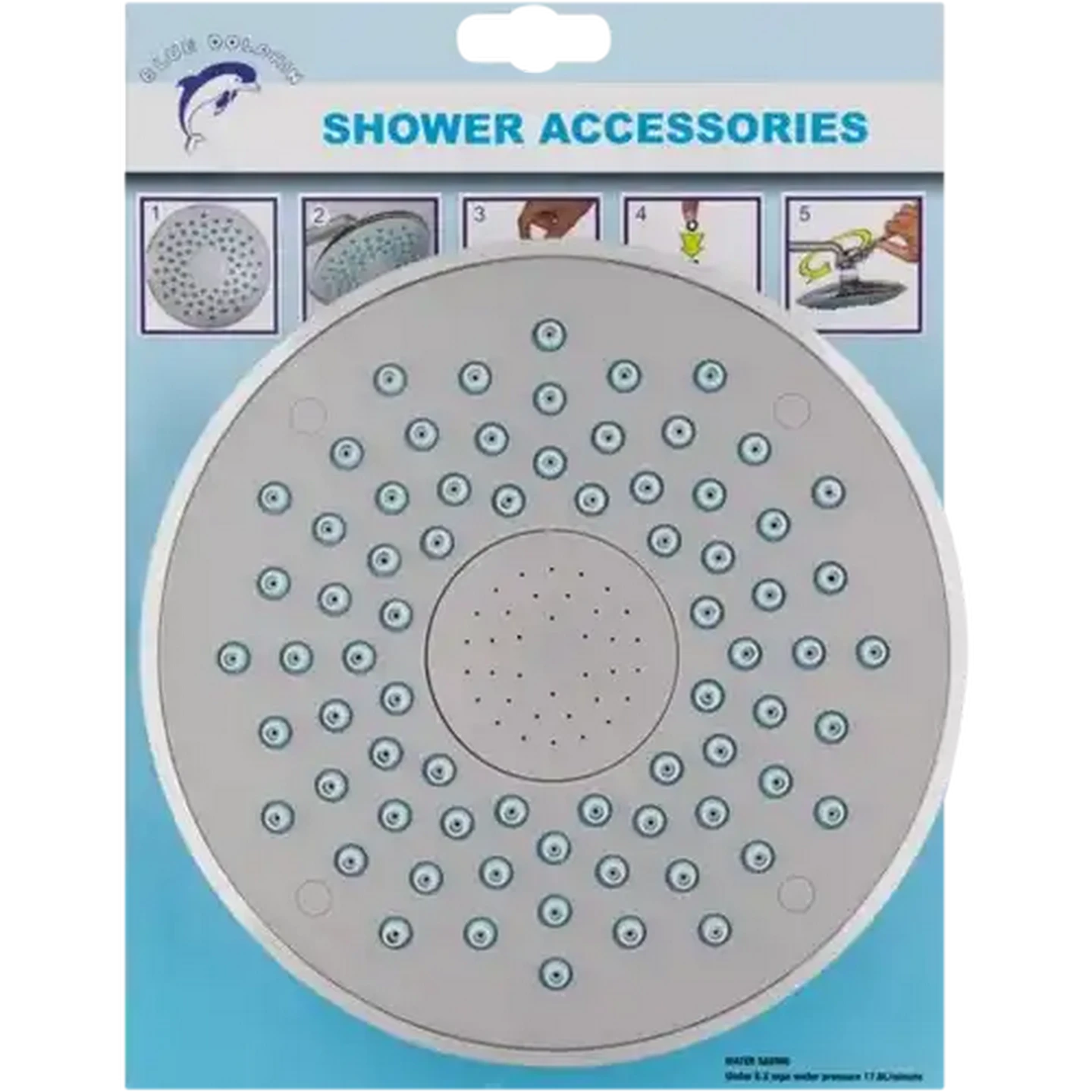 Image of Blue Dolphin Shower Head 20cm