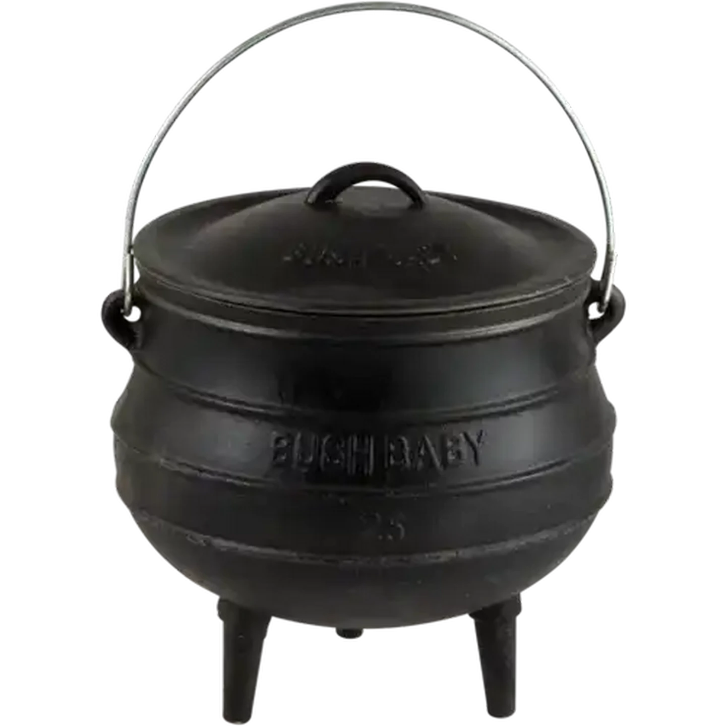 Image of Bush Baby Black No. 25 Cast Iron Potjie Pot