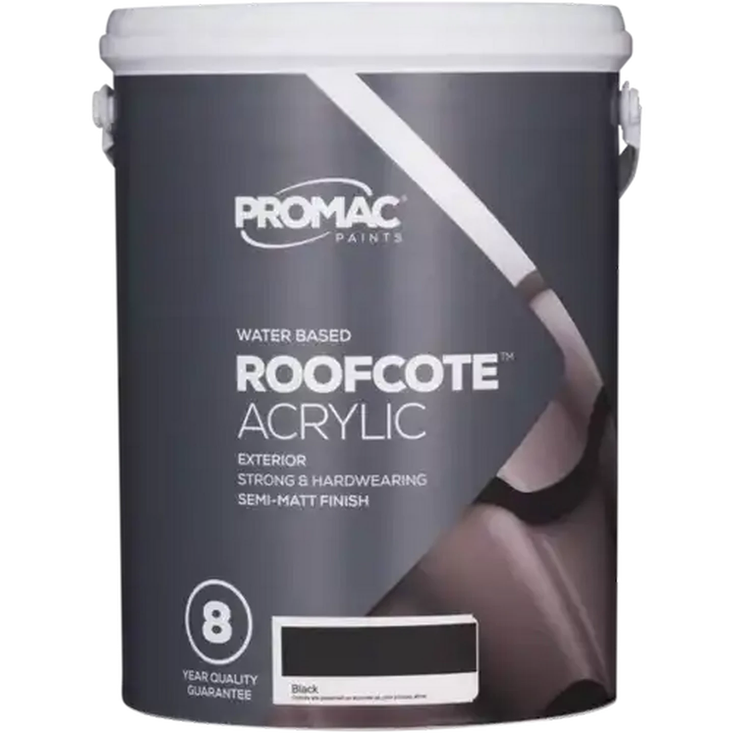 Image of Promac Paints Easycoat Roofcote Acrylic Black Paint 5L